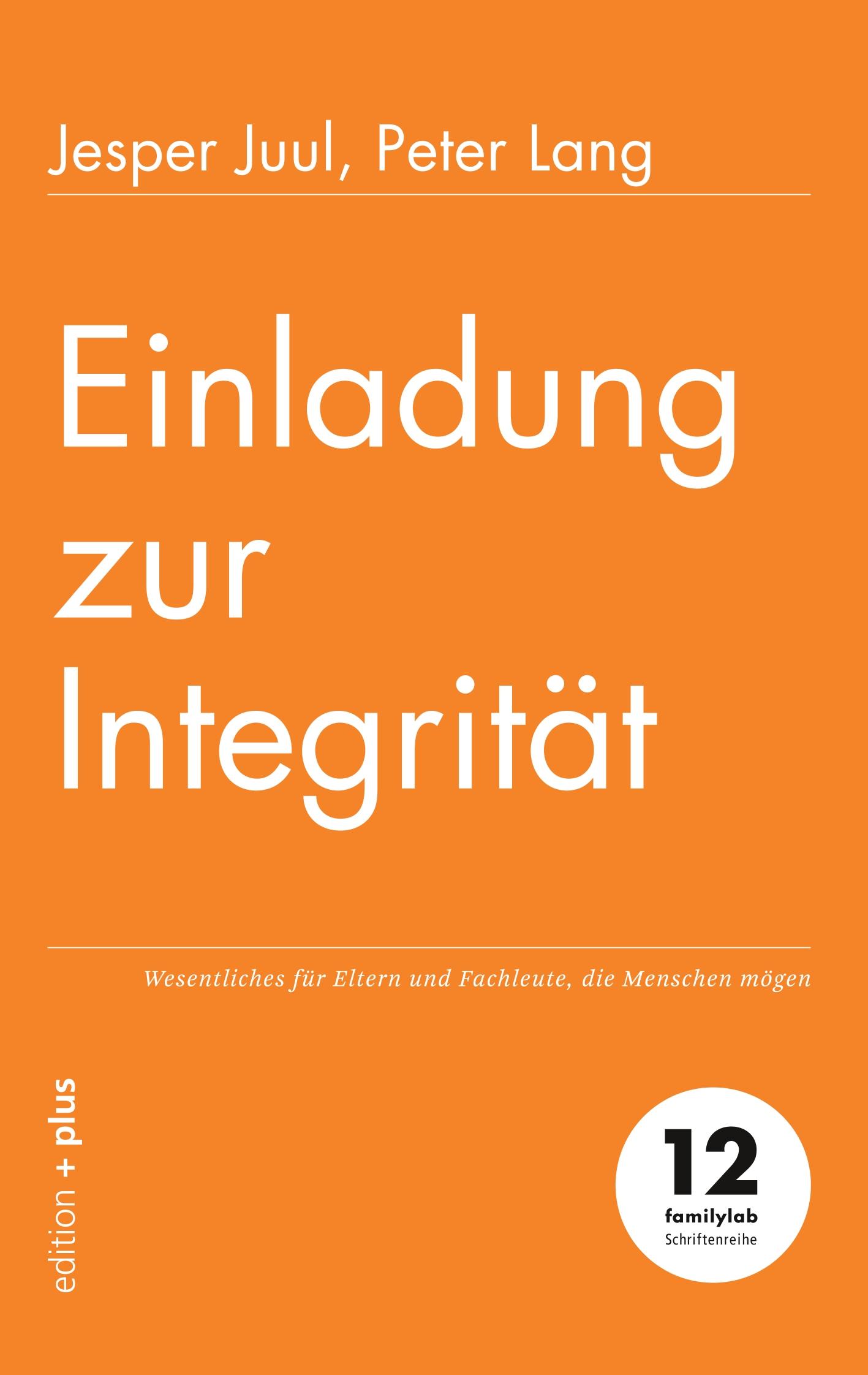 Vorderes Coverbild Einladung zur Integrität