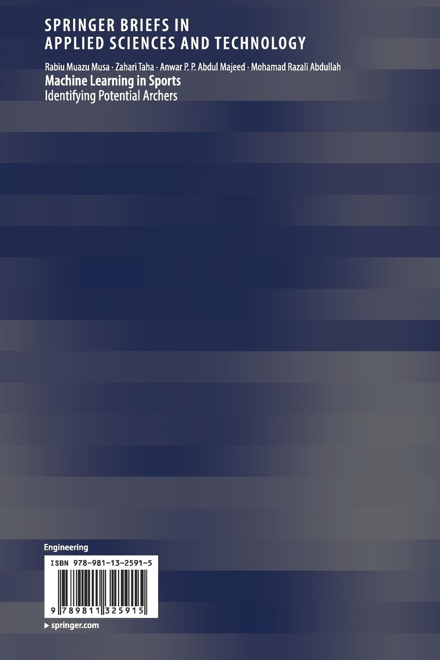 Rückseitencover Machine Learning in Sports
