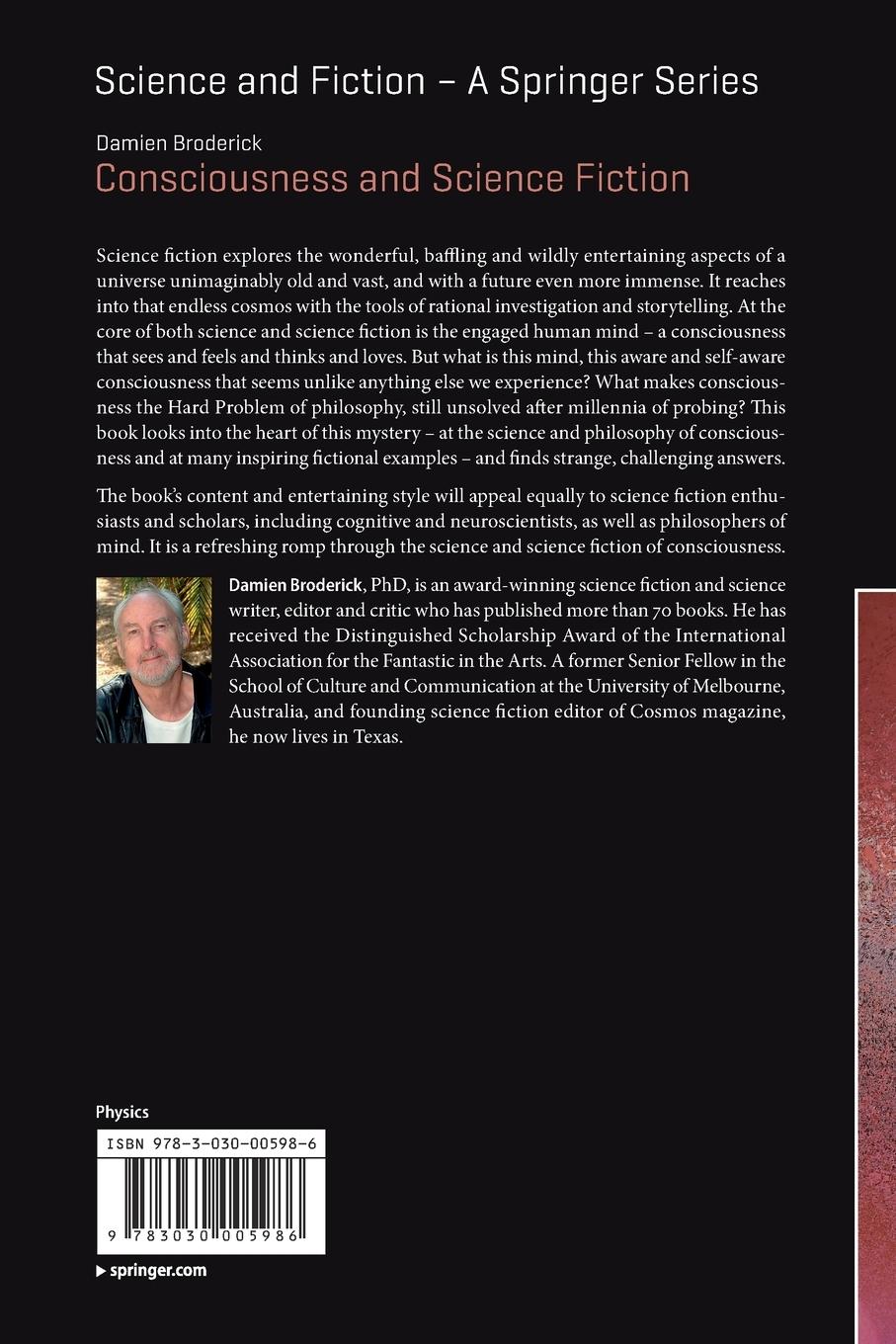 Rückseitencover Consciousness and Science Fiction