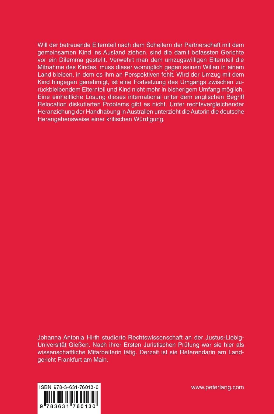 Rückseitencover Internationale 'Relocation'