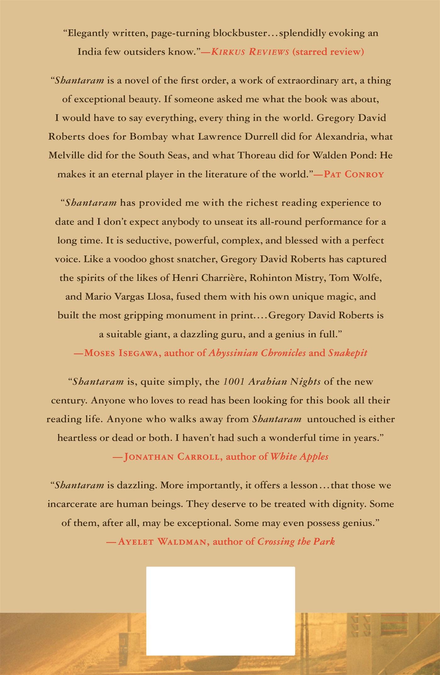 Rückseitencover Shantaram