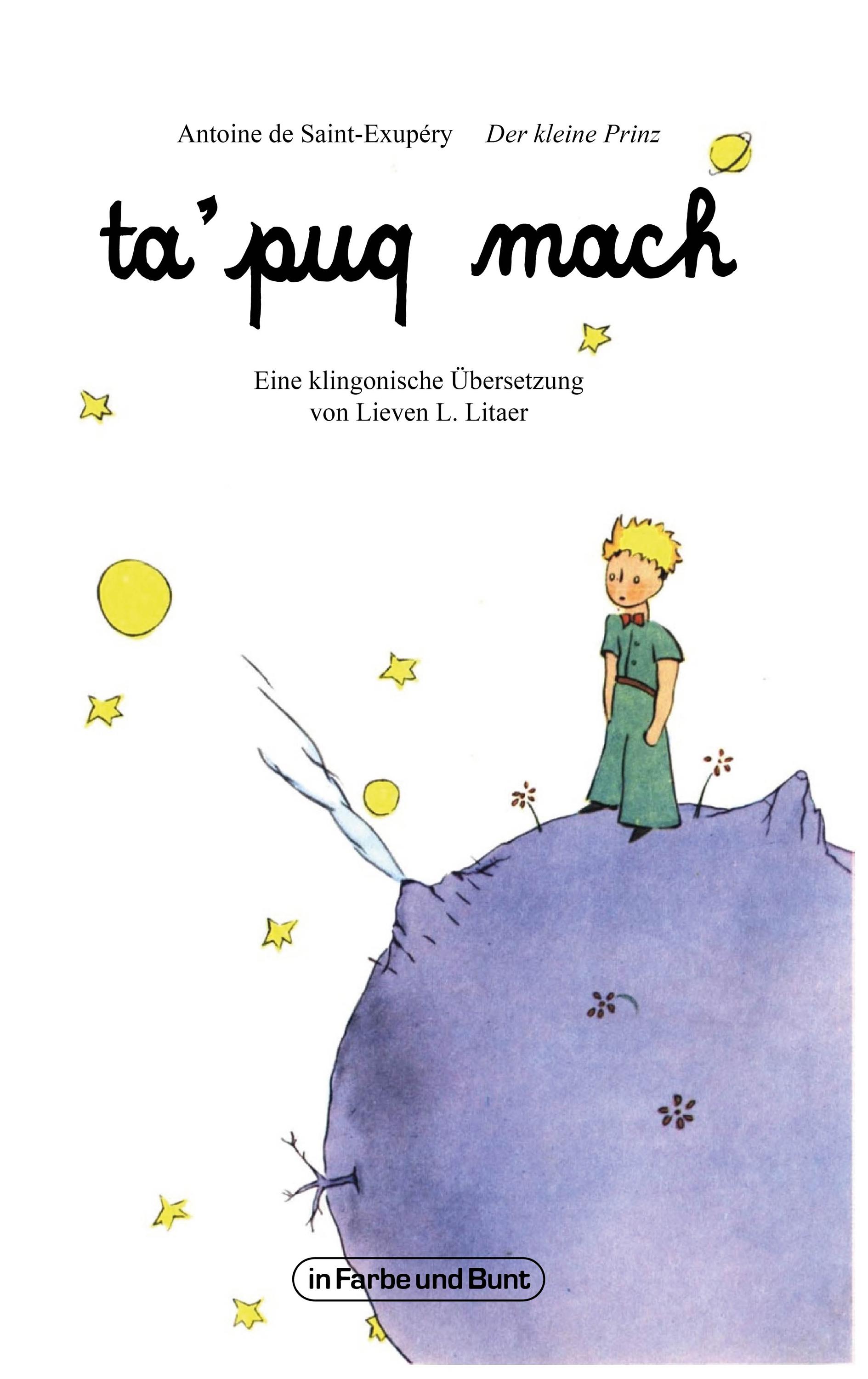 Vorderes Coverbild ta'puq mach - Der kleine Prinz