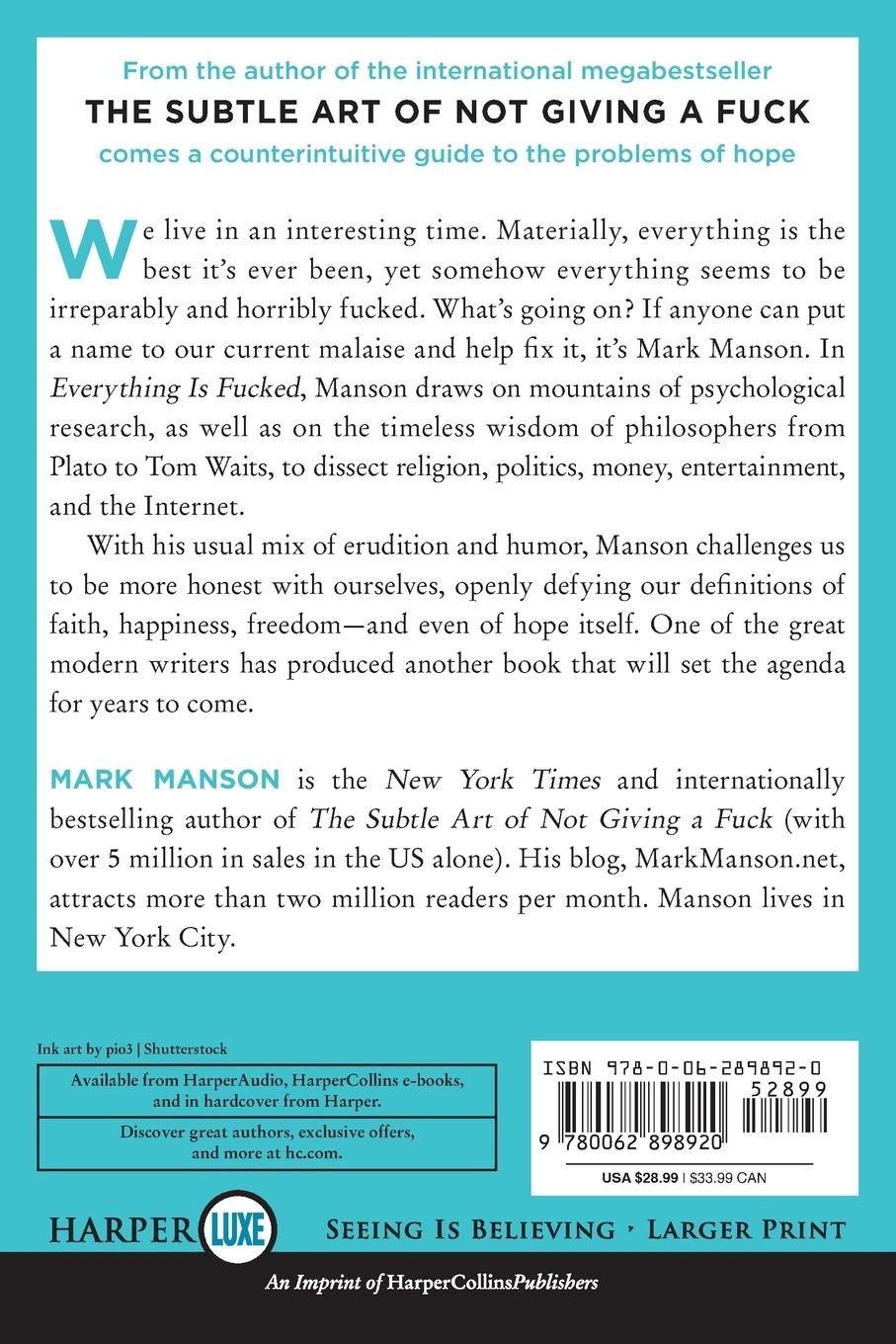 Rückseitencover Everything Is F*cked LP