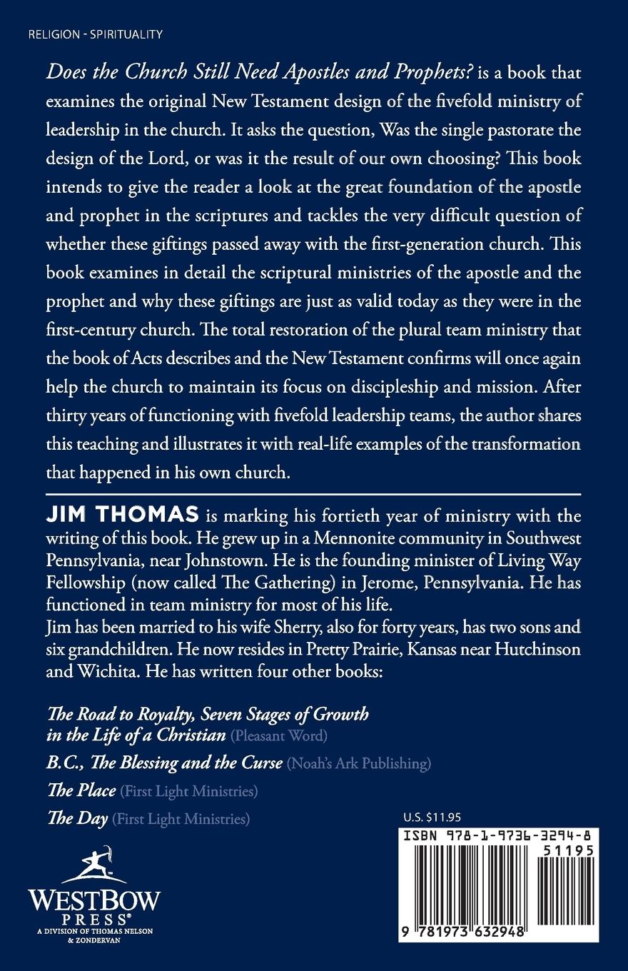 Rückseitencover Does the Church Still Need Apostles and Prophets?