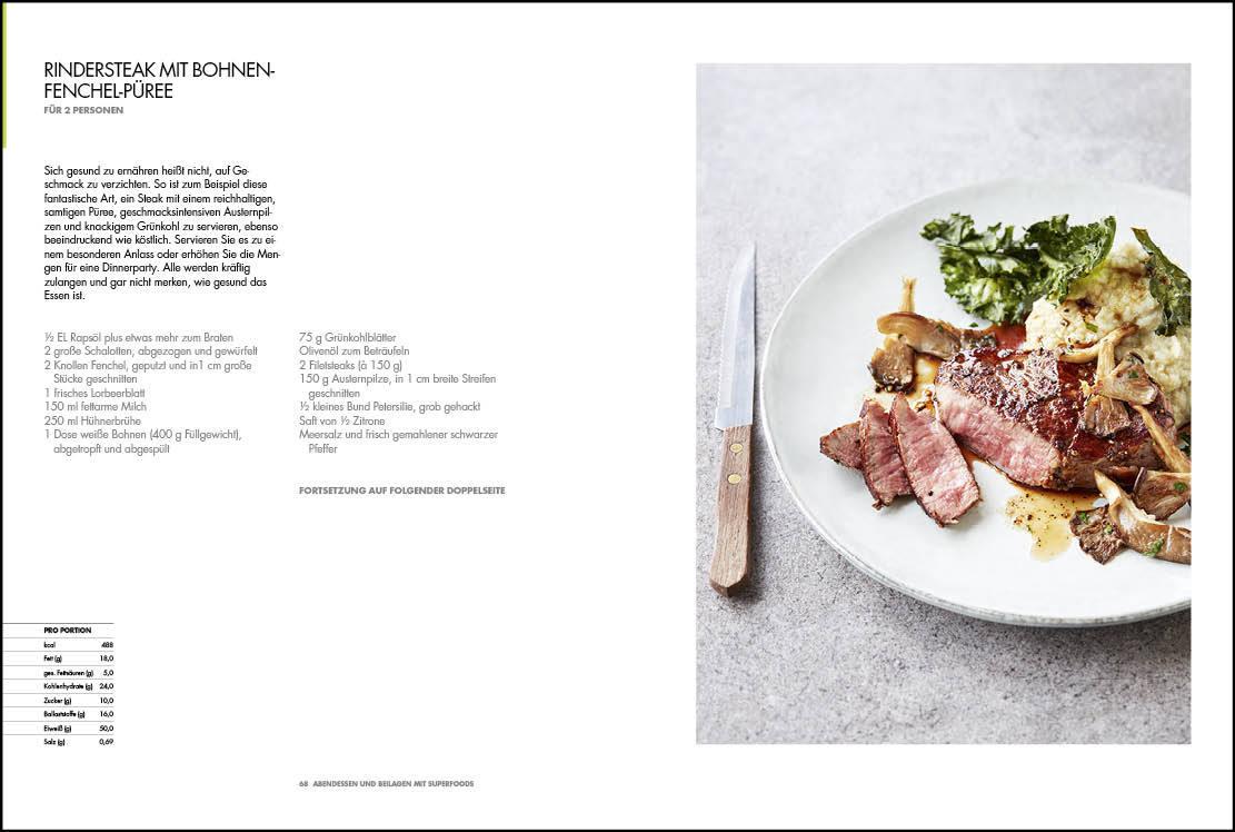 Beispielinhalt (Bild) Fit Food - Optimale Gesundheit und Fitness mit Genuss