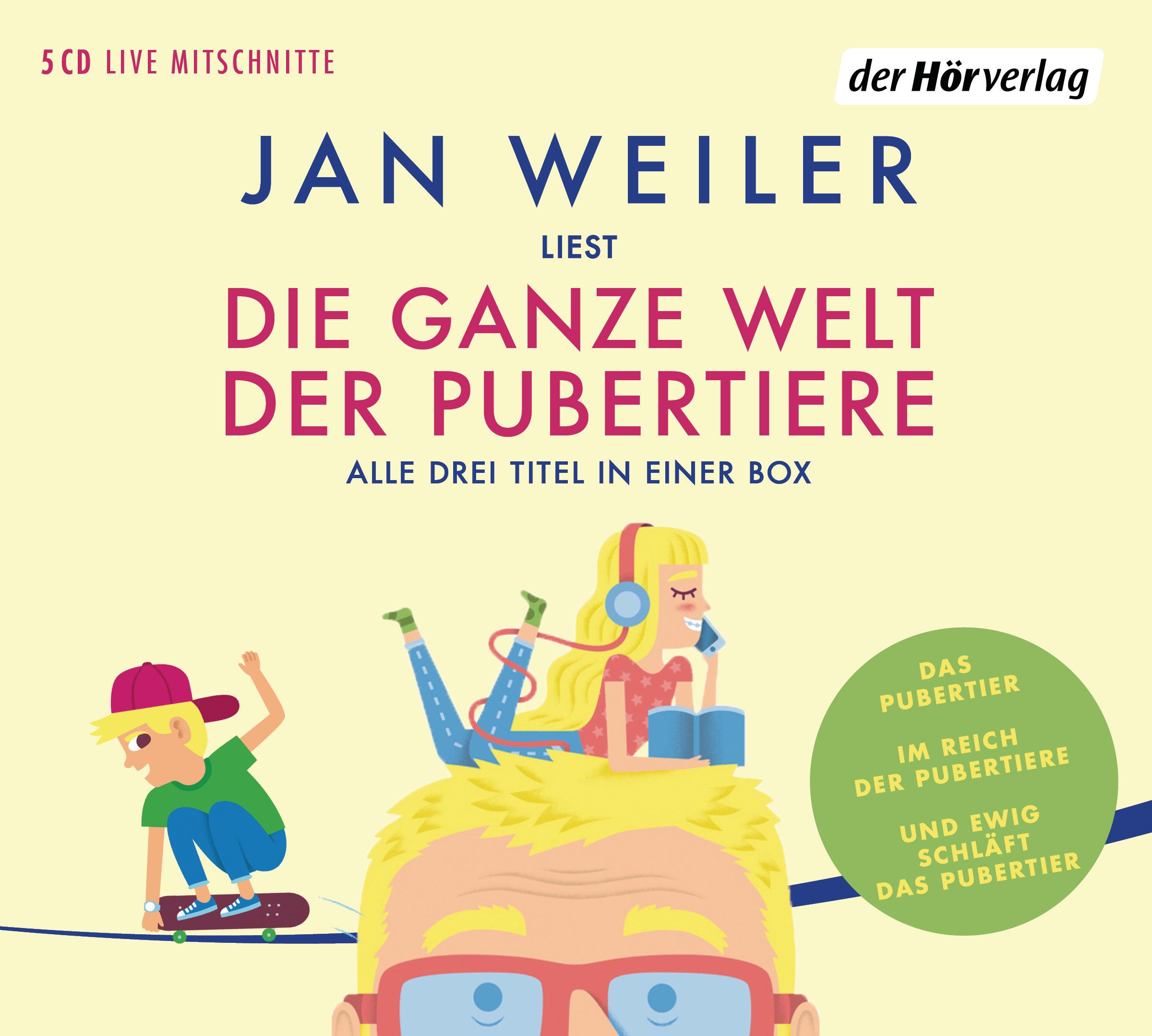 Vorderes Coverbild Die ganze Welt der Pubertiere. Drei Titel in einer Box