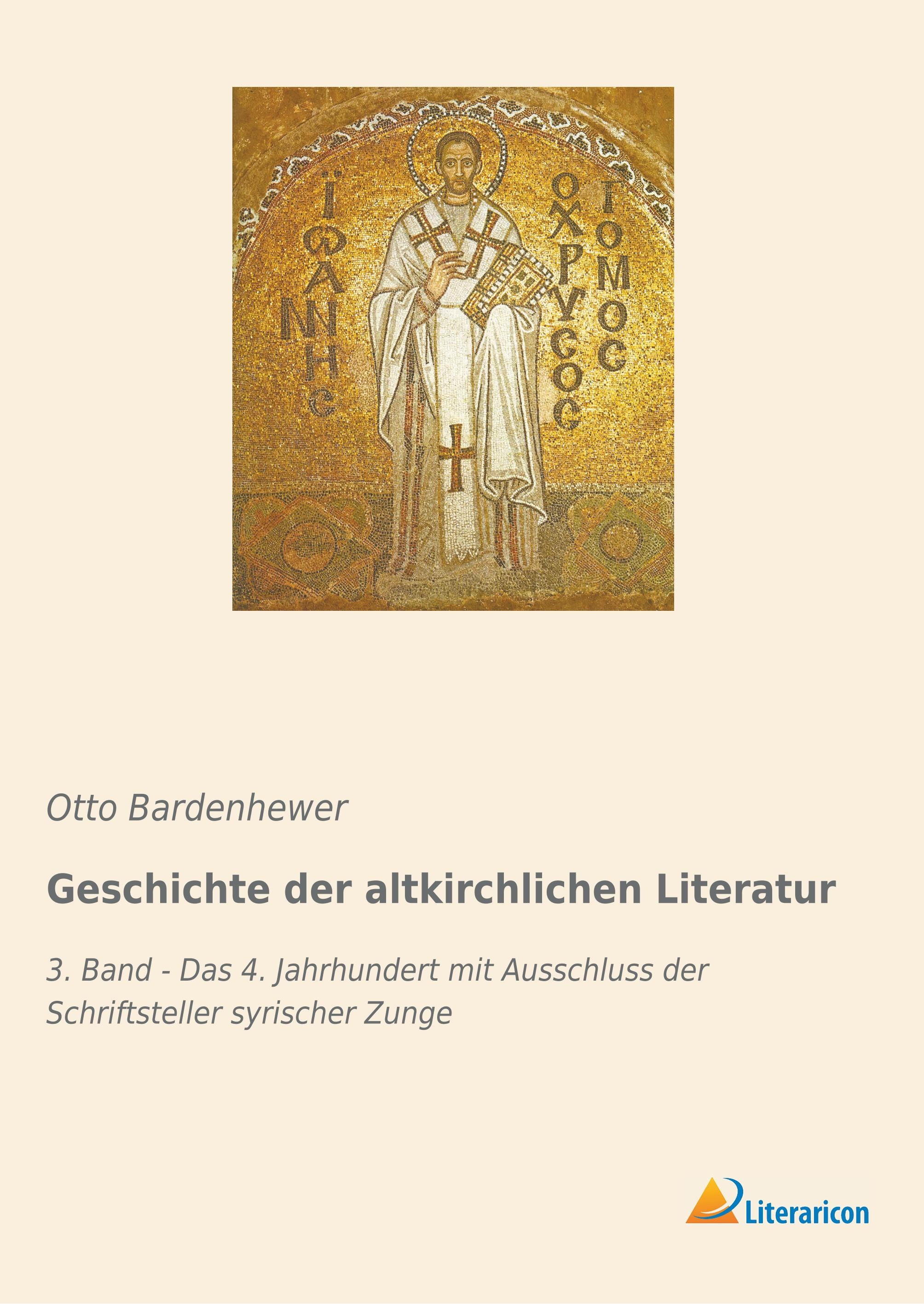 Vorderes Coverbild Geschichte der altkirchlichen Literatur