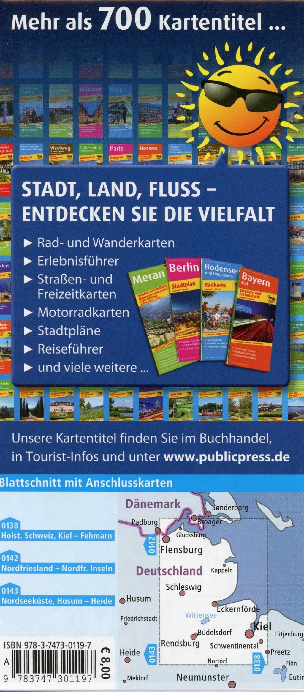 Beispielinhalt (Bild) Schleswig - Flensburg - Rendsburg - Eckernförde 1:100 000