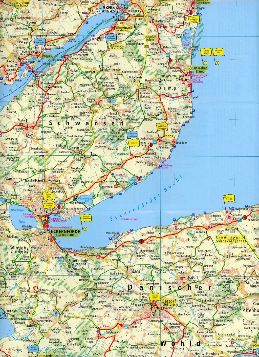 Beispielinhalt (Bild) Schleswig - Flensburg - Rendsburg - Eckernförde 1:100 000