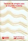 Vorderes Coverbild Técnicas de Arreglos Para La Orquesta Moderna