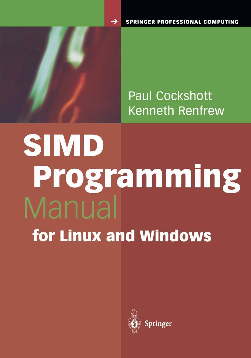 Vorderes Coverbild SIMD Programming Manual for Linux and Windows