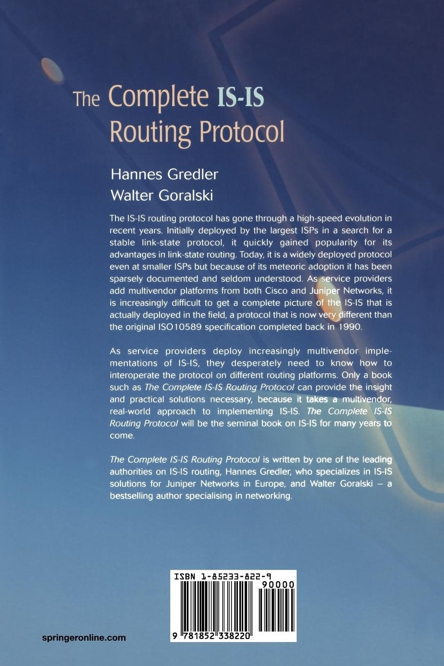 Rückseitencover The Complete IS-IS Routing Protocol