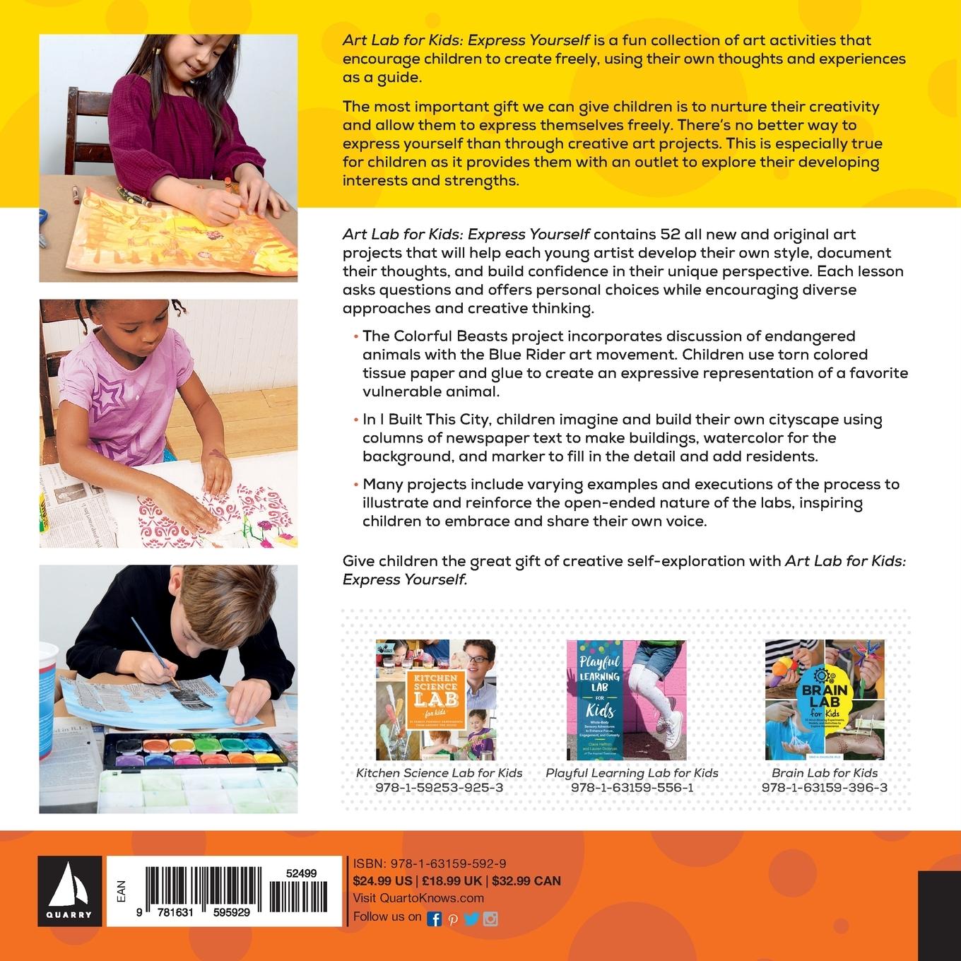 Rückseitencover Art Lab for Kids: Express Yourself