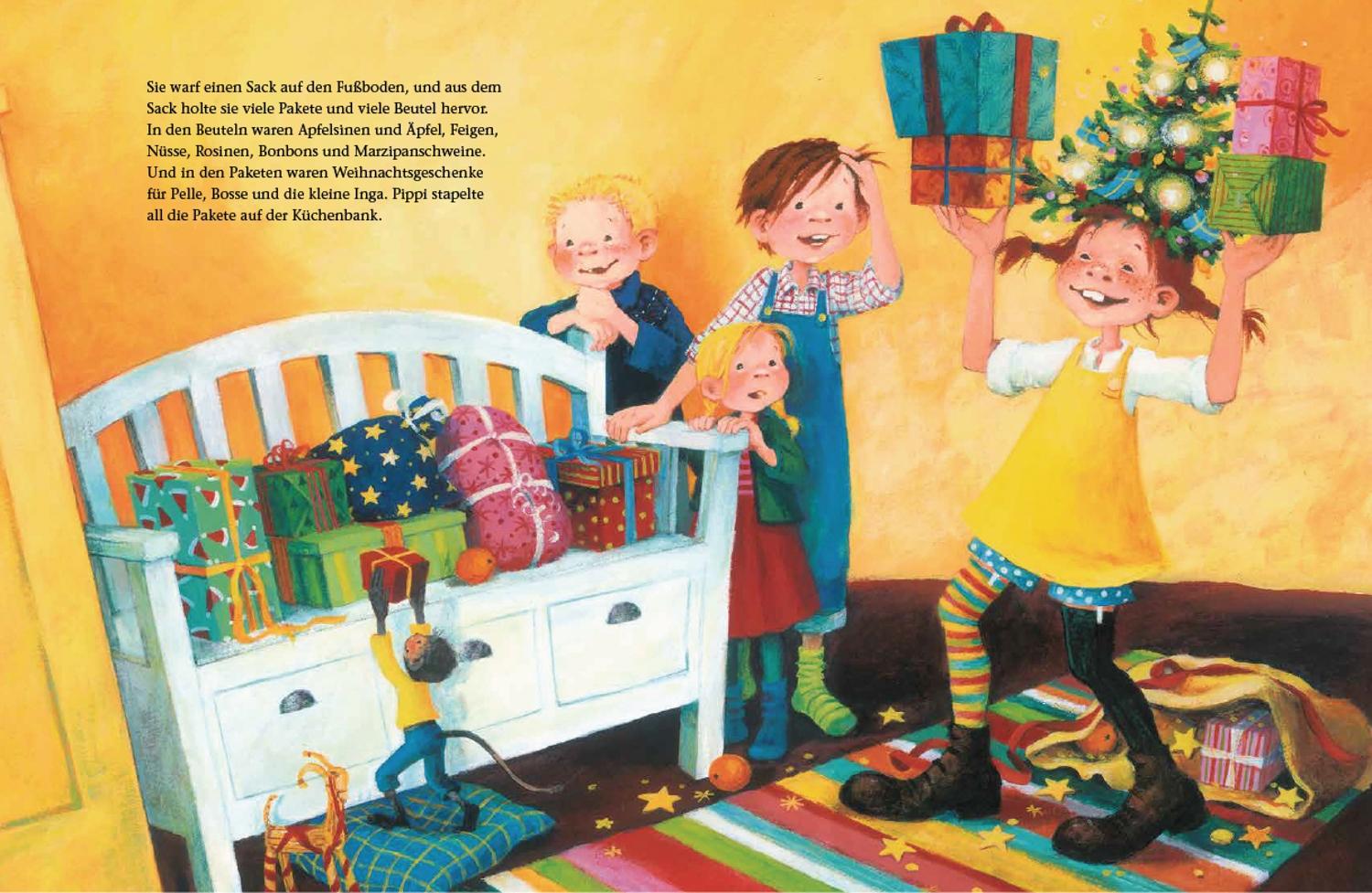 Beispielinhalt (Bild) Pippi Langstrumpf feiert Weihnachten