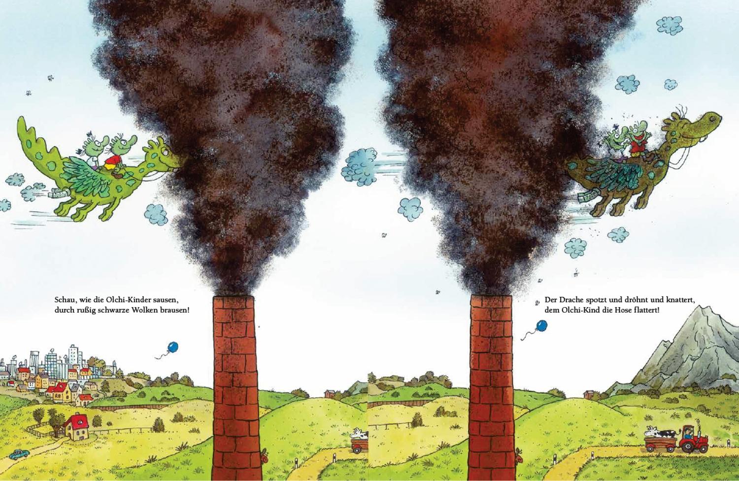 Beispielinhalt (Bild) Die Olchis aus Schmuddelfing