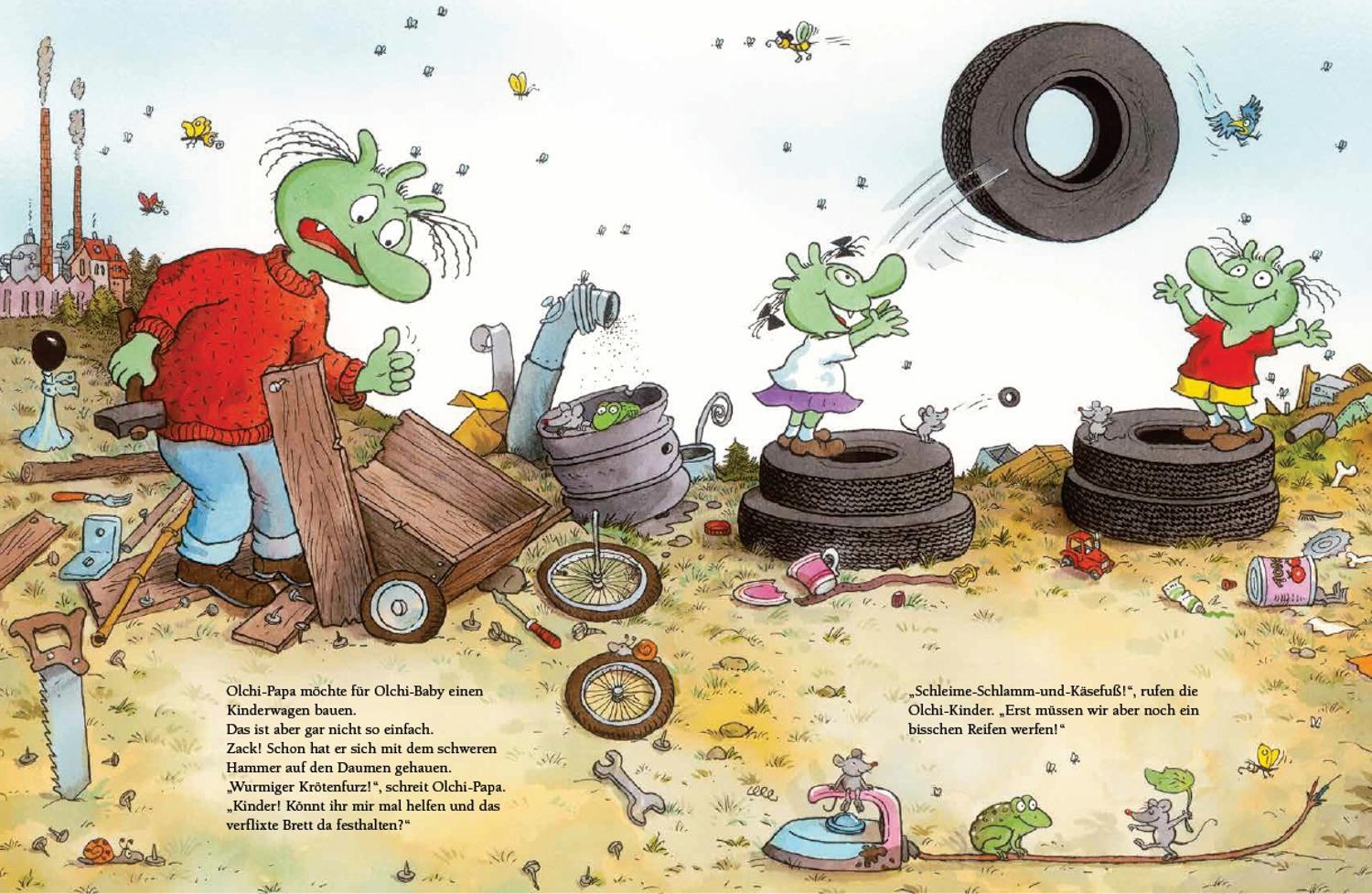 Beispielinhalt (Bild) Die Olchis aus Schmuddelfing