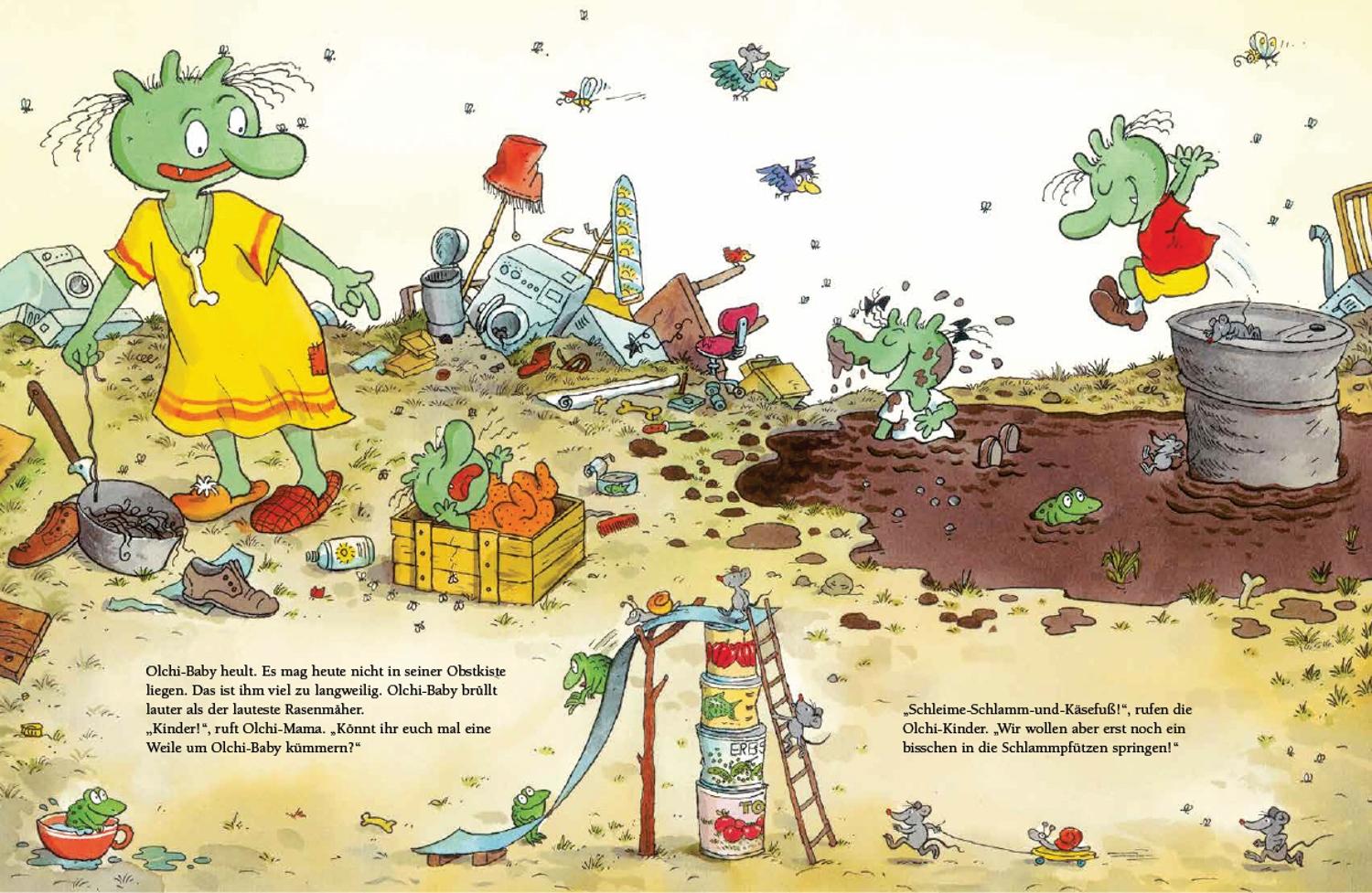 Beispielinhalt (Bild) Die Olchis aus Schmuddelfing