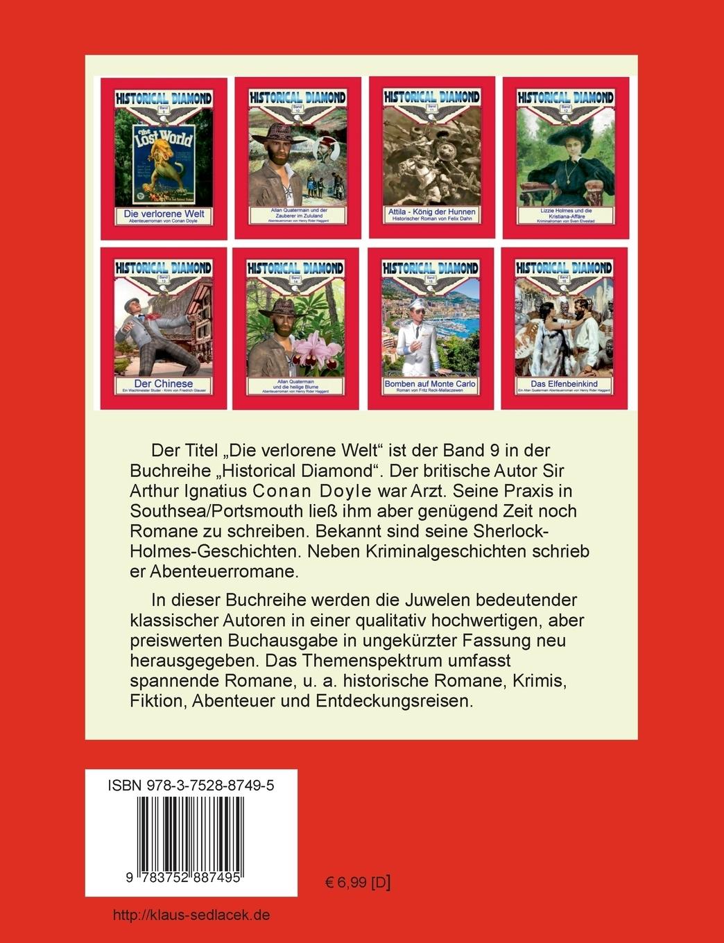 Rückseitencover Die verlorene Welt
