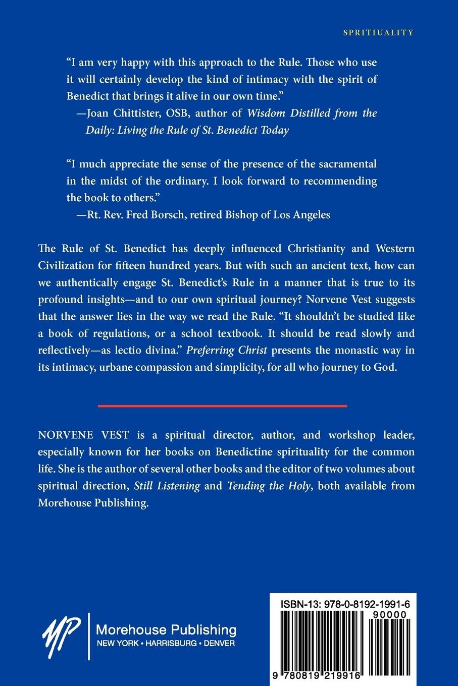 Rückseitencover Preferring Christ