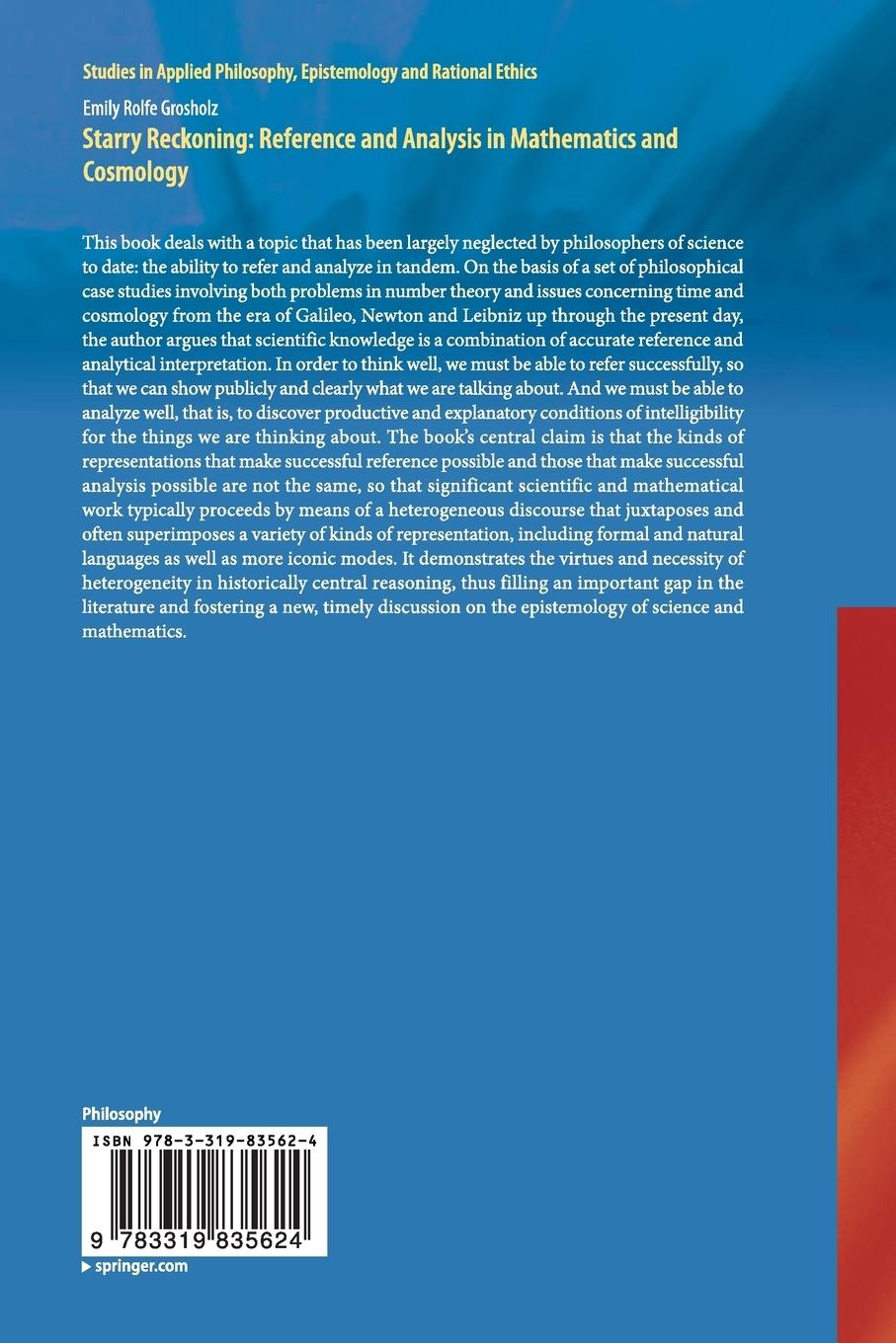 Rückseitencover Starry Reckoning: Reference and Analysis in Mathematics and Cosmology