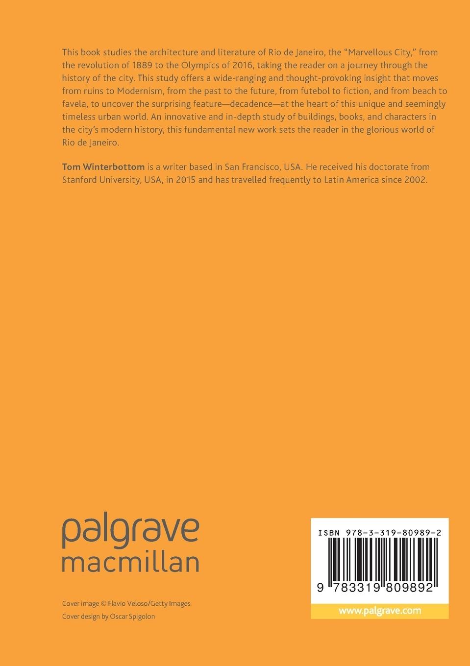 Rückseitencover A Cultural History of Rio de Janeiro after 1889