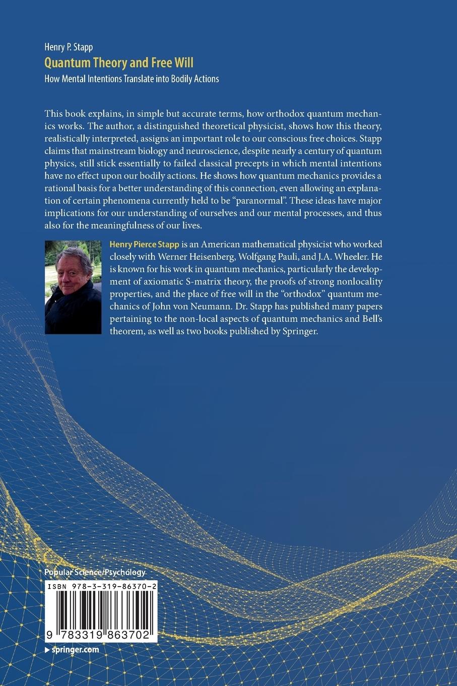 Rückseitencover Quantum Theory and Free Will