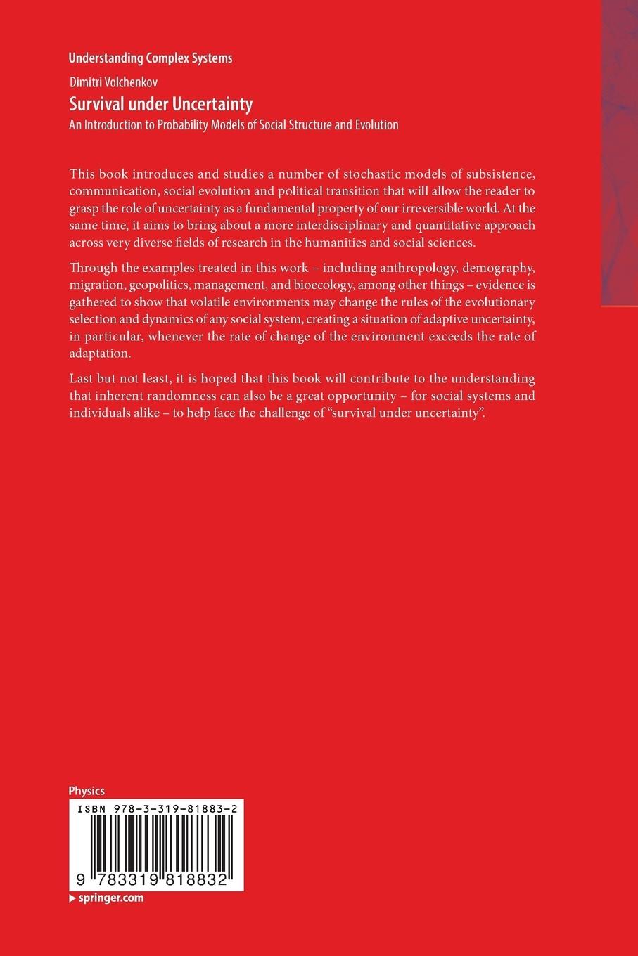 Rückseitencover Survival under Uncertainty