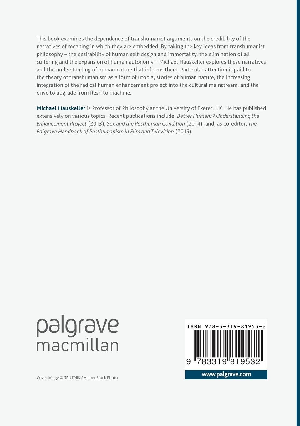 Rückseitencover Mythologies of Transhumanism