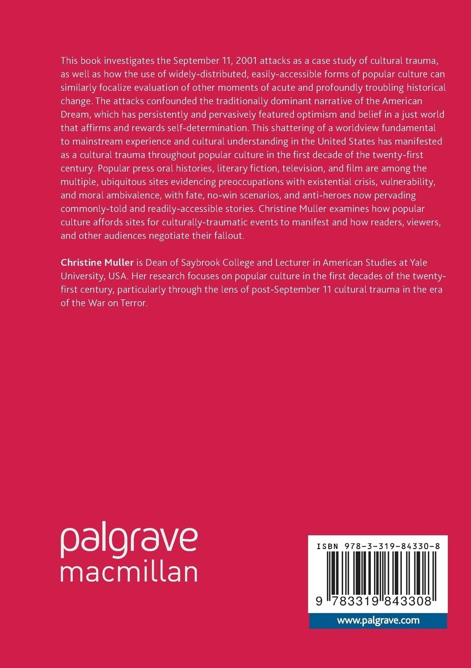 Rückseitencover September 11, 2001 as a Cultural Trauma