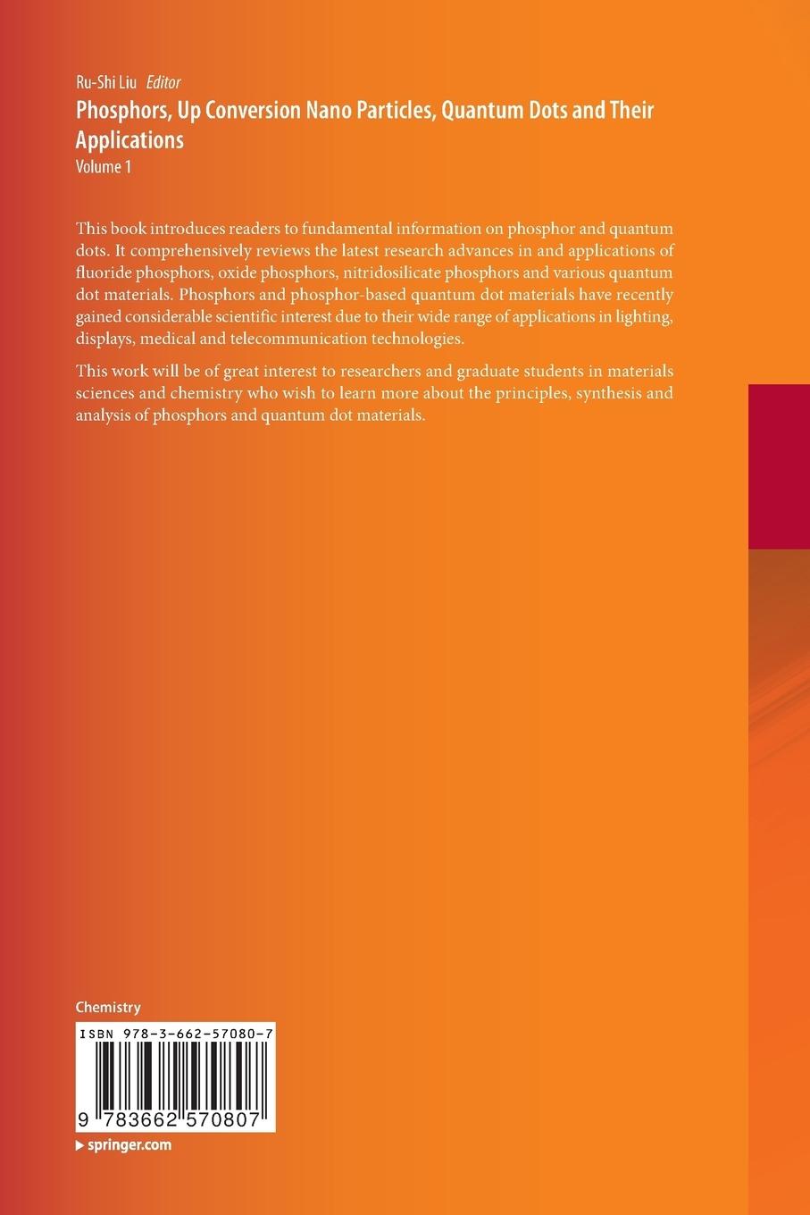 Rückseitencover Phosphors, Up Conversion Nano Particles, Quantum Dots and Their Applications