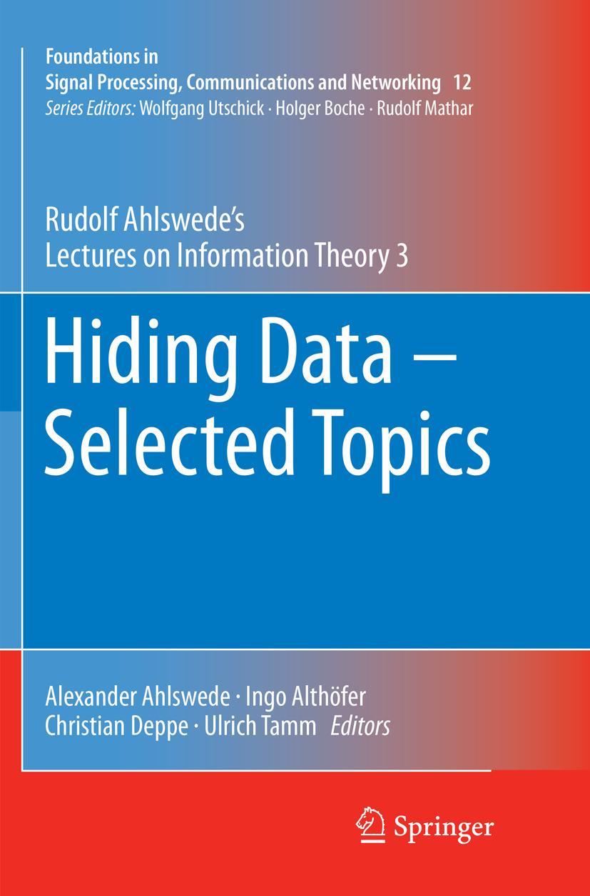 Vorderes Coverbild Hiding Data - Selected Topics