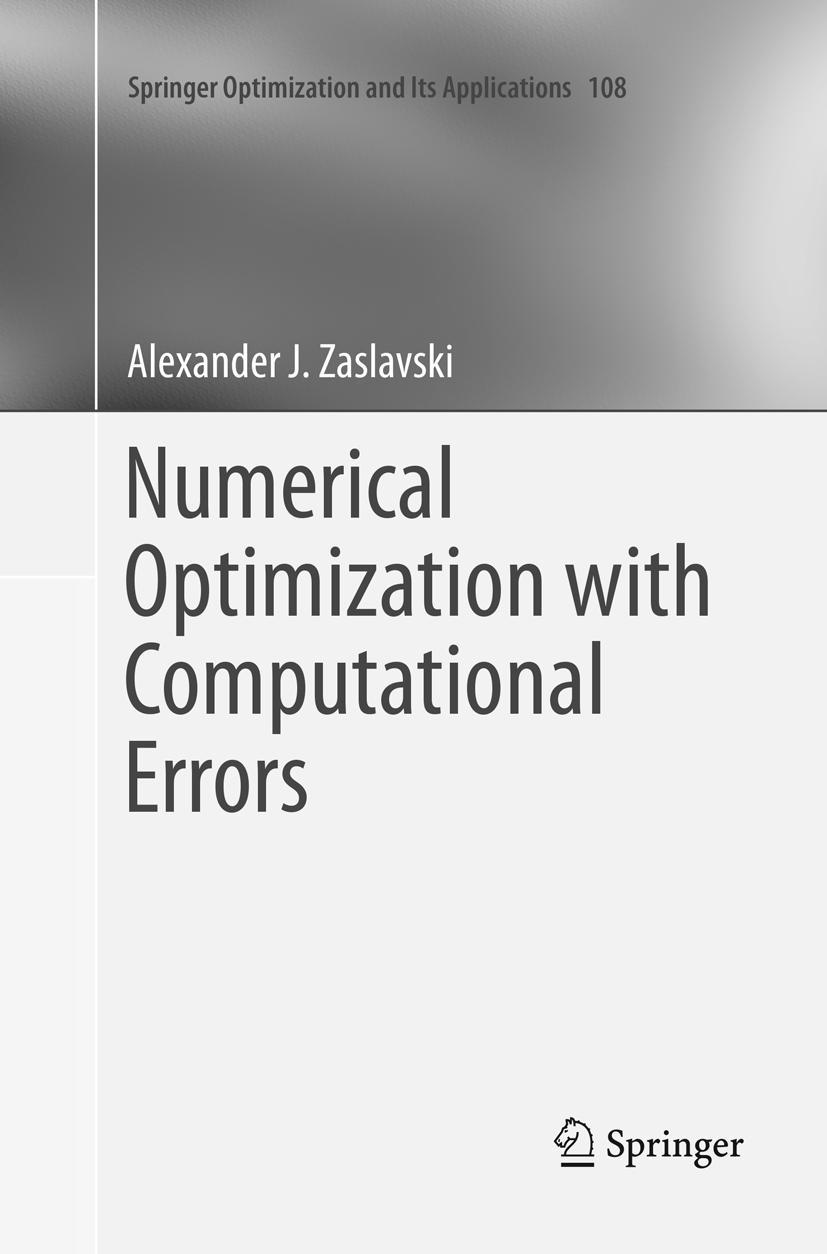 Vorderes Coverbild Numerical Optimization with Computational Errors
