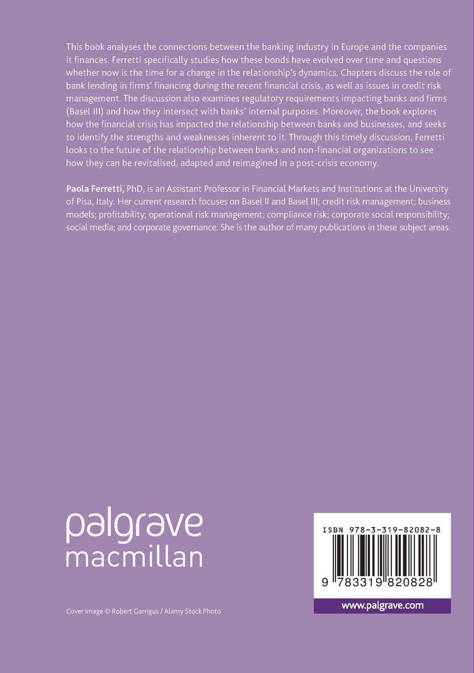 Rückseitencover New Perspectives on the Bank-Firm Relationship
