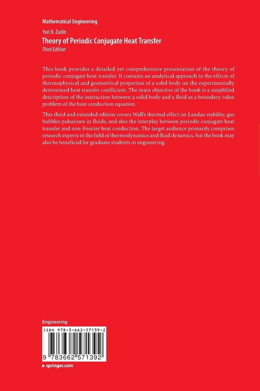 Rückseitencover Theory of Periodic Conjugate Heat Transfer