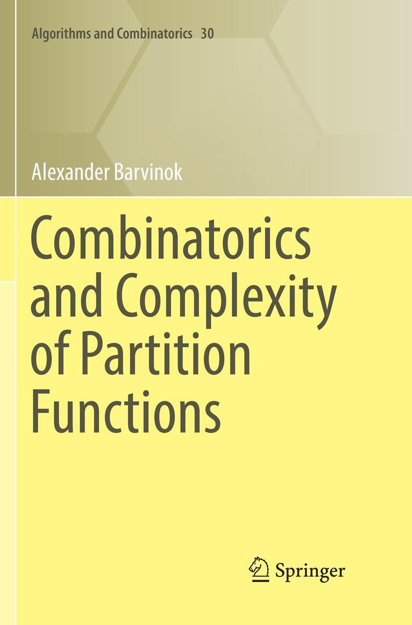 Vorderes Coverbild Combinatorics and Complexity of Partition Functions