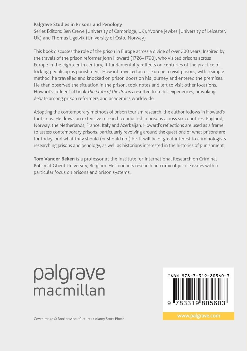 Rückseitencover The Role of Prison in Europe