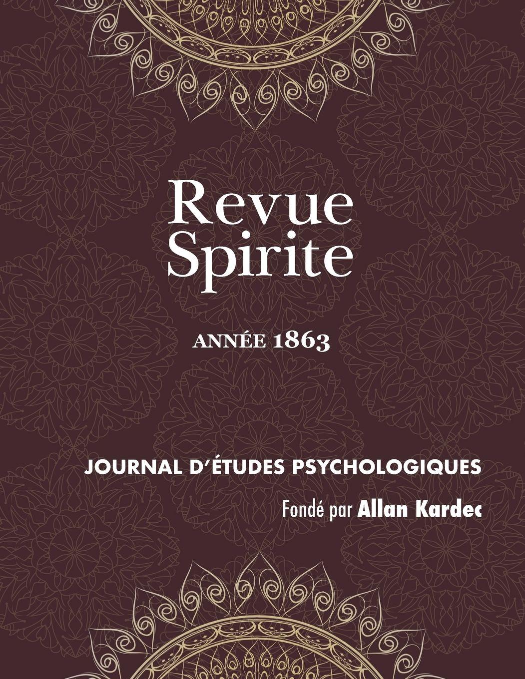 Vorderes Coverbild Revue Spirite (Année 1863)