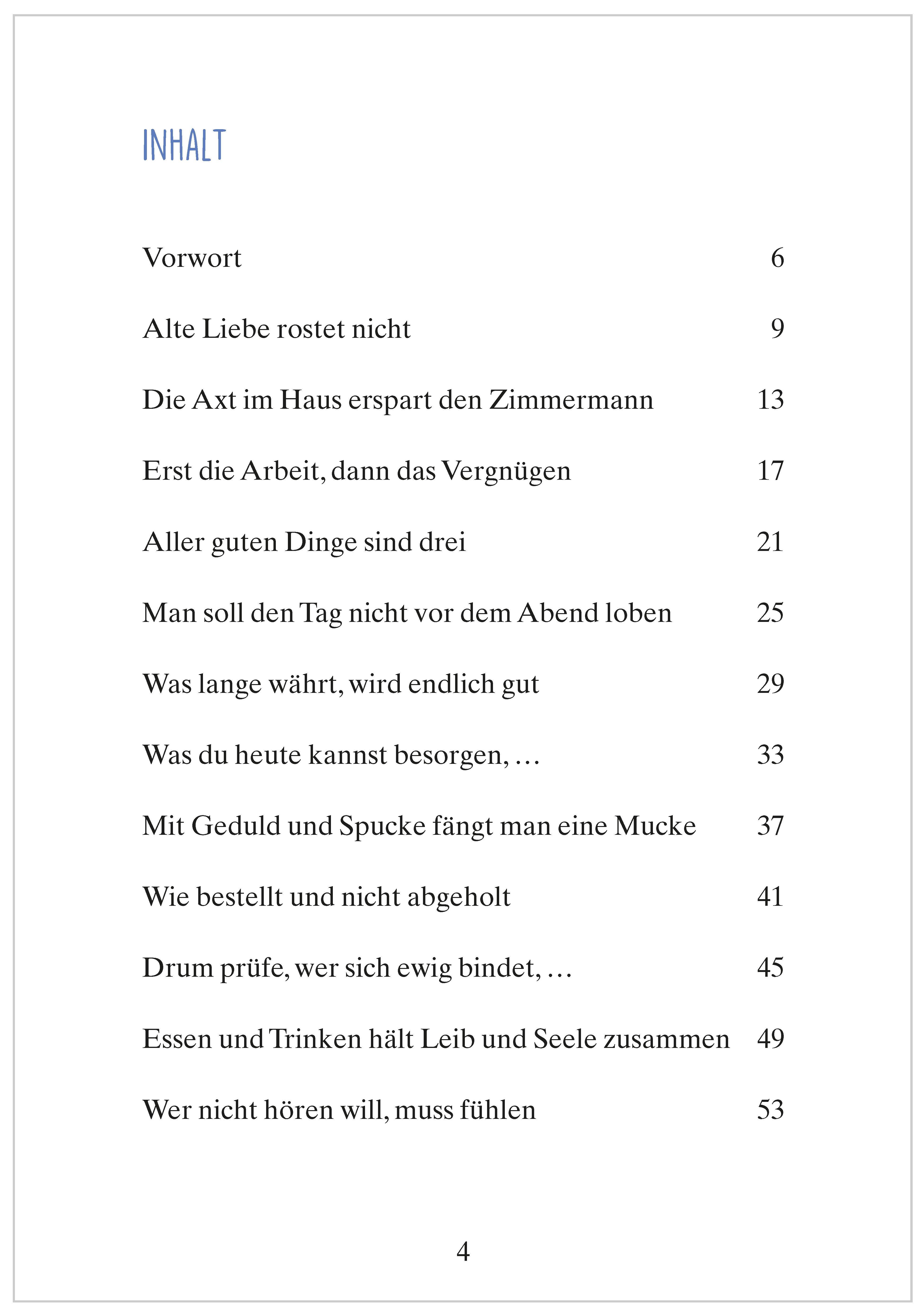 Beispielinhalt (Bild) Frisch gewagt ist halb gewonnen