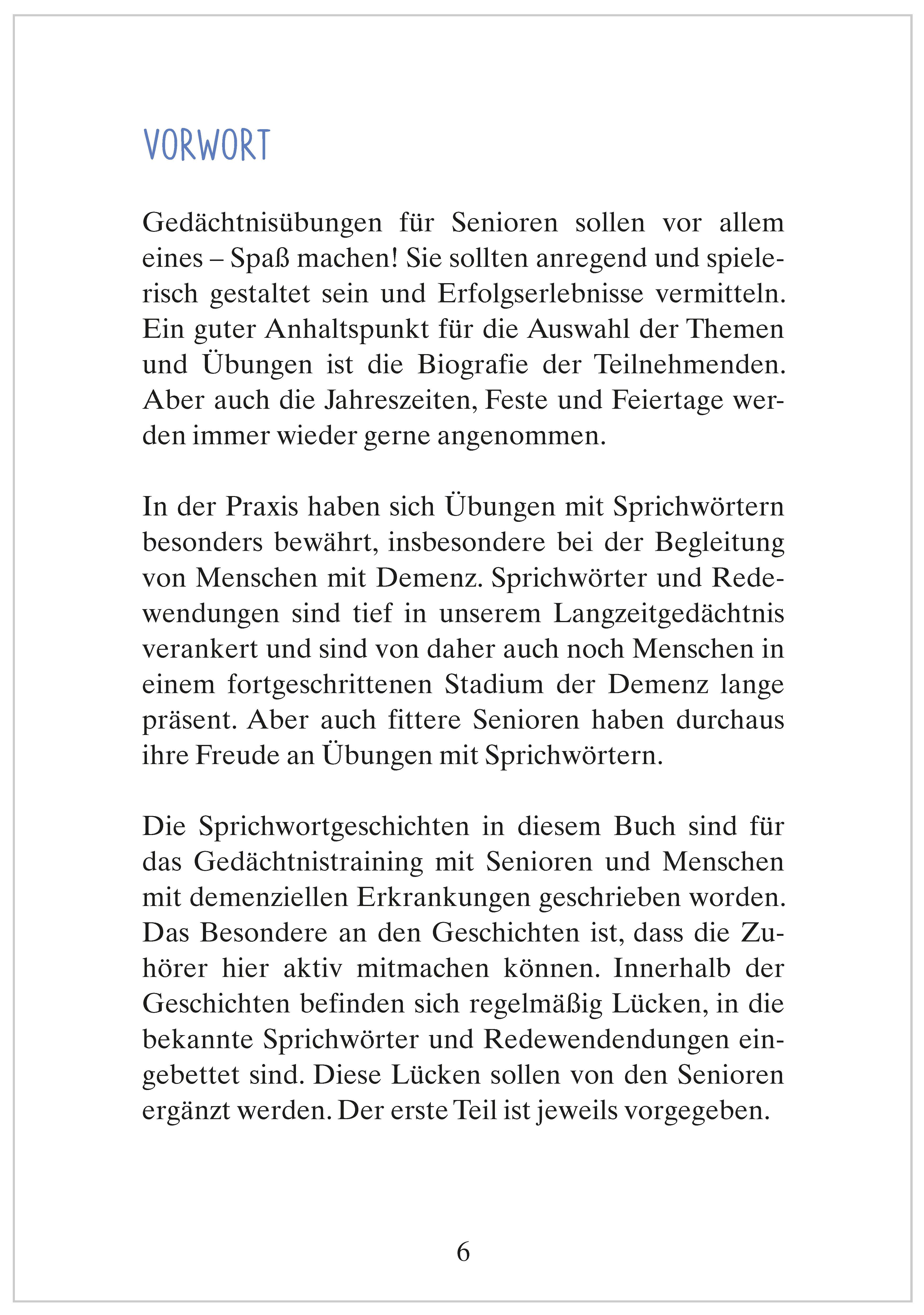 Beispielinhalt (Bild) Frisch gewagt ist halb gewonnen