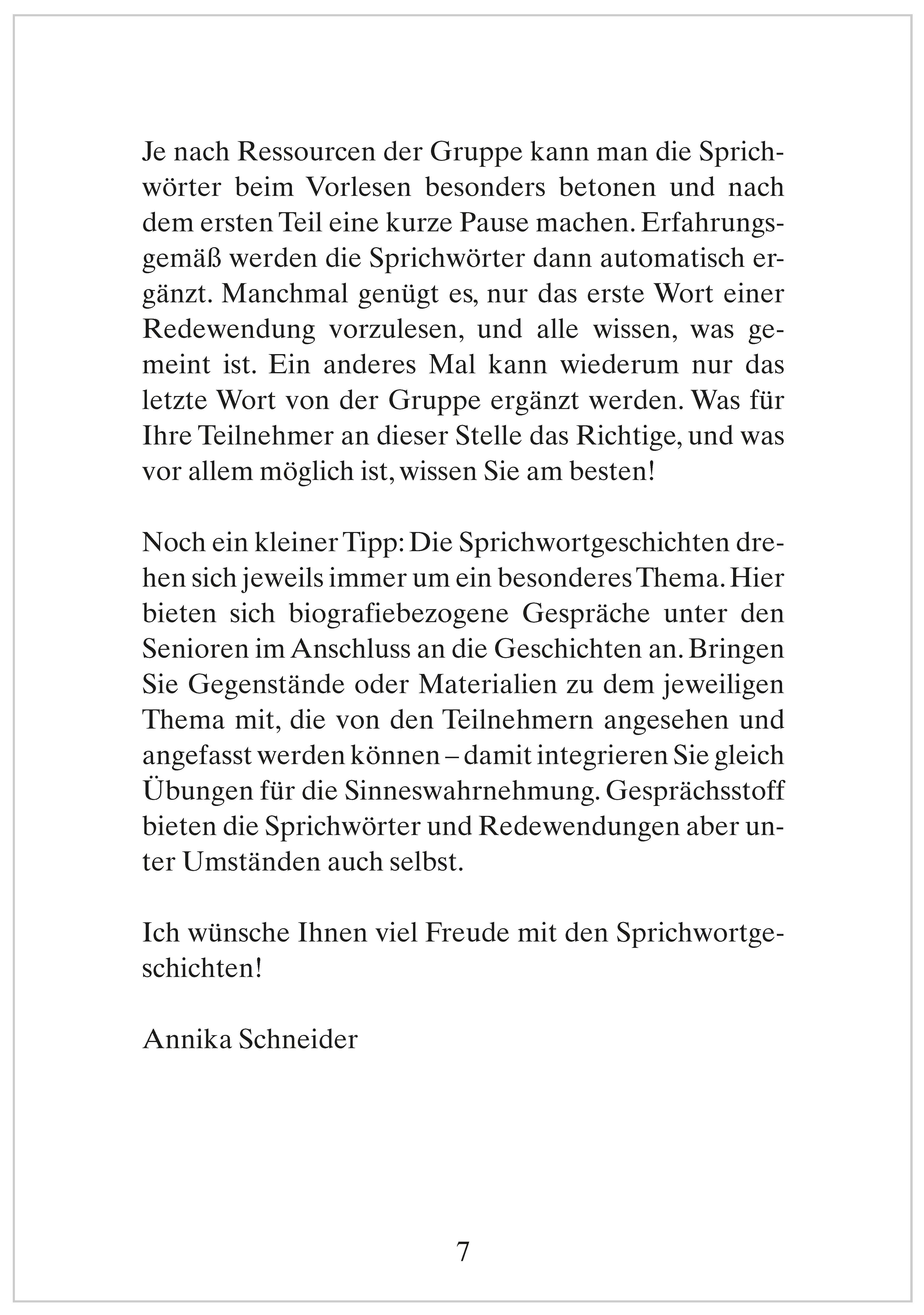 Beispielinhalt (Bild) Frisch gewagt ist halb gewonnen