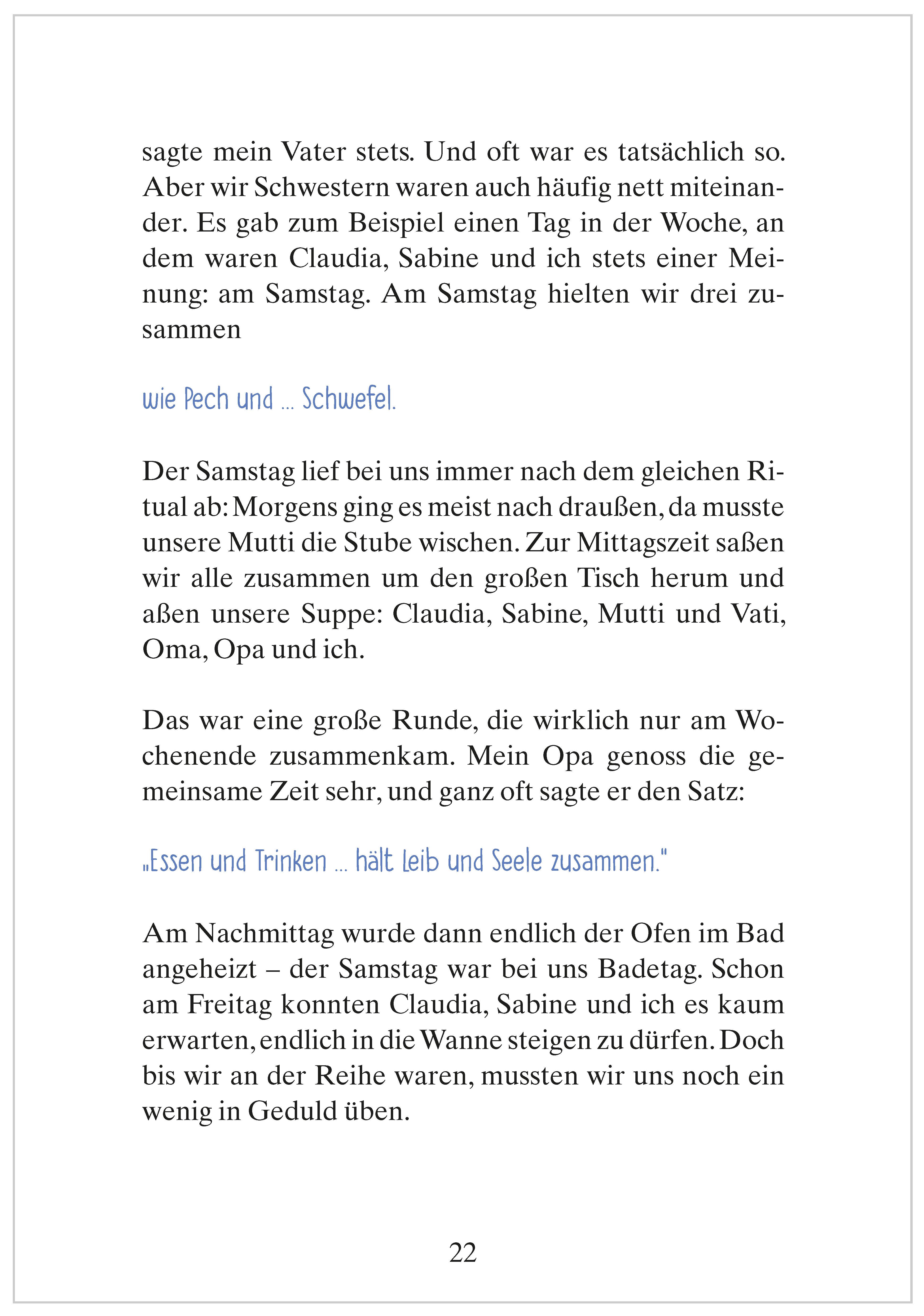 Beispielinhalt (Bild) Frisch gewagt ist halb gewonnen