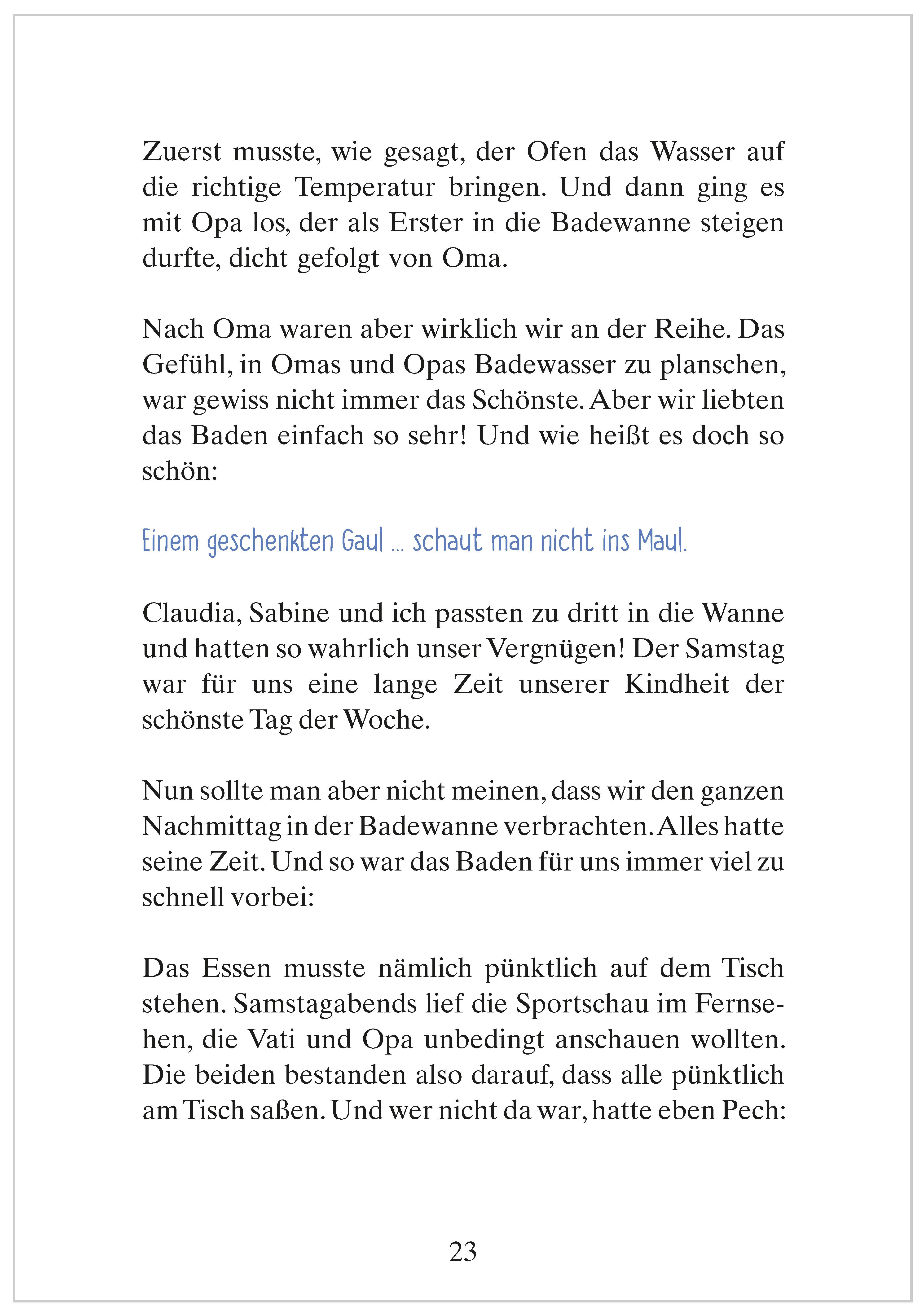 Beispielinhalt (Bild) Frisch gewagt ist halb gewonnen