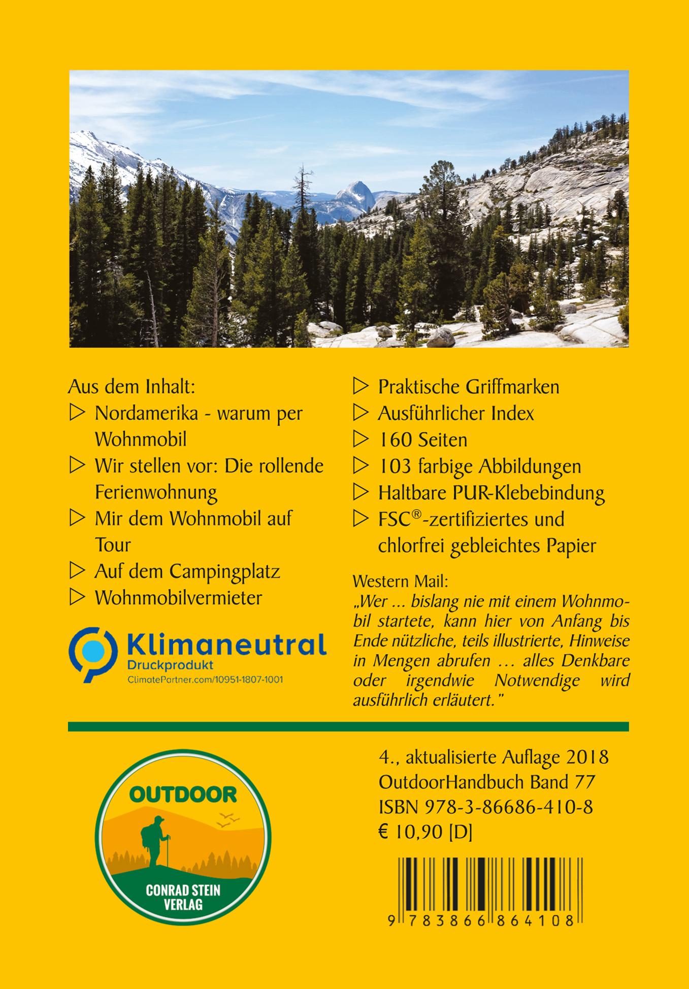 Rückseitencover Wohnmobil in USA und Kanada