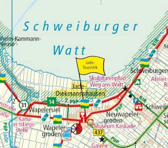 Beispielinhalt (Bild) Friesland, Ammerland, Wesermarsch, Oldenburg 1:100 000