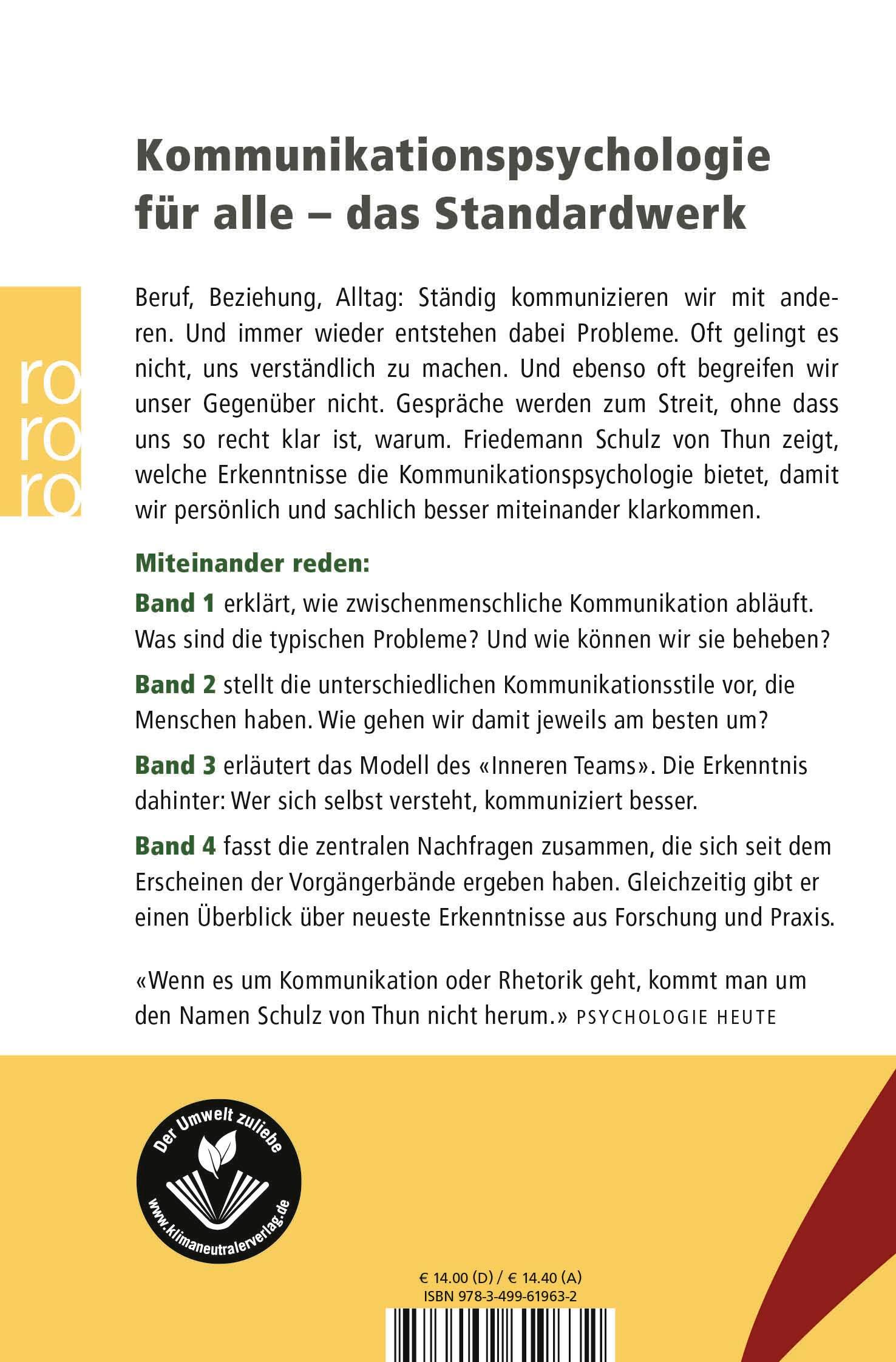 Rückseitencover Miteinander reden 4