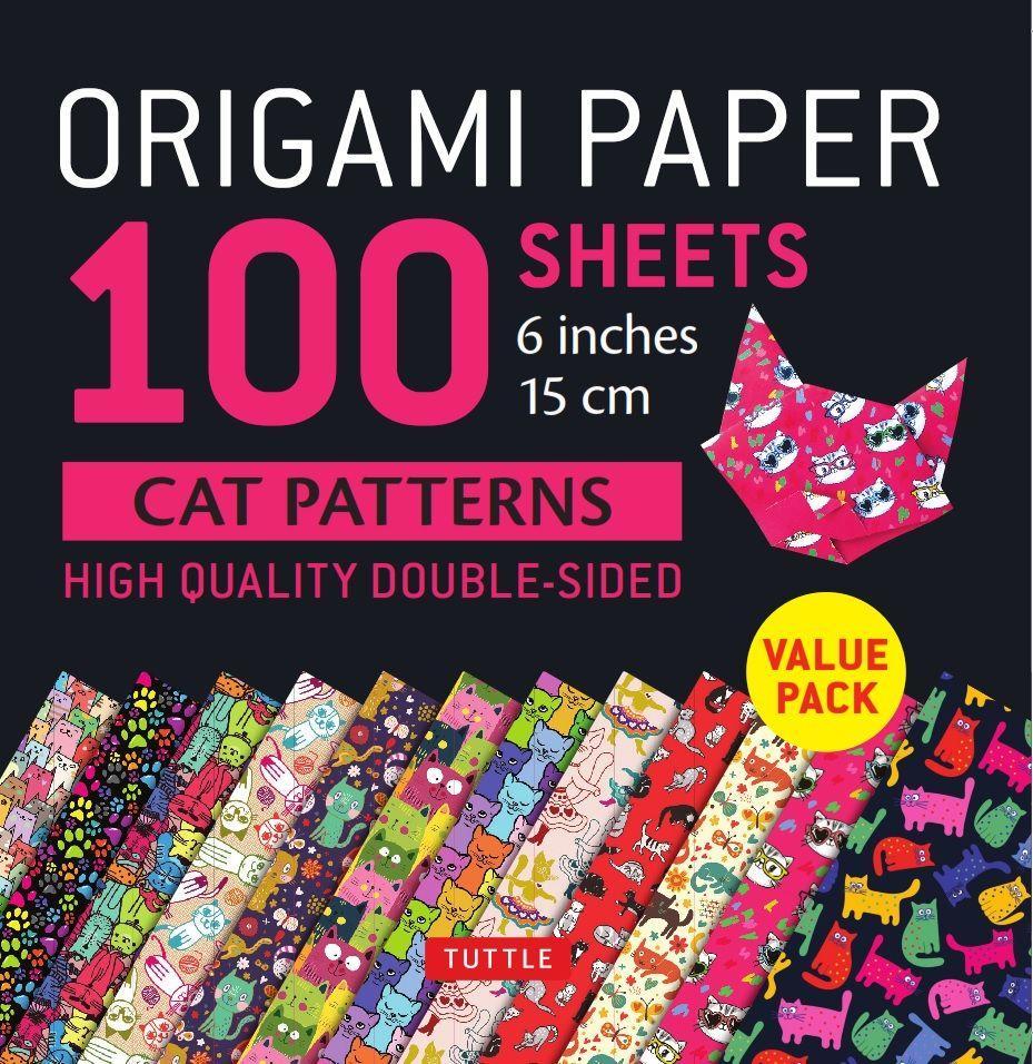Vorderes Coverbild Origami Paper 100 Sheets Cat Patterns 6 (15 CM)
