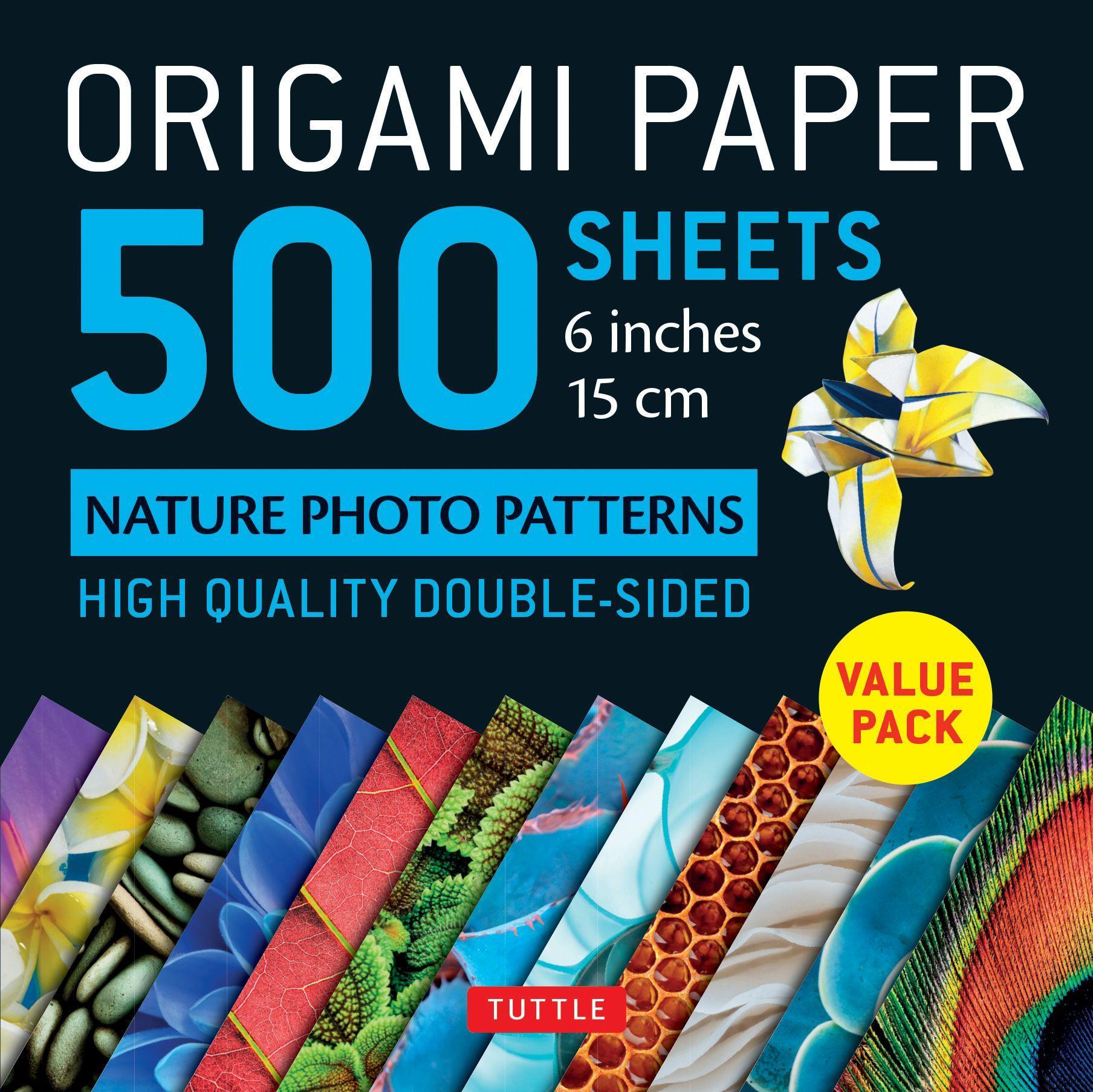 Vorderes Coverbild Origami Paper 500 Sheets Nature Photo Patterns 6 (15 CM)