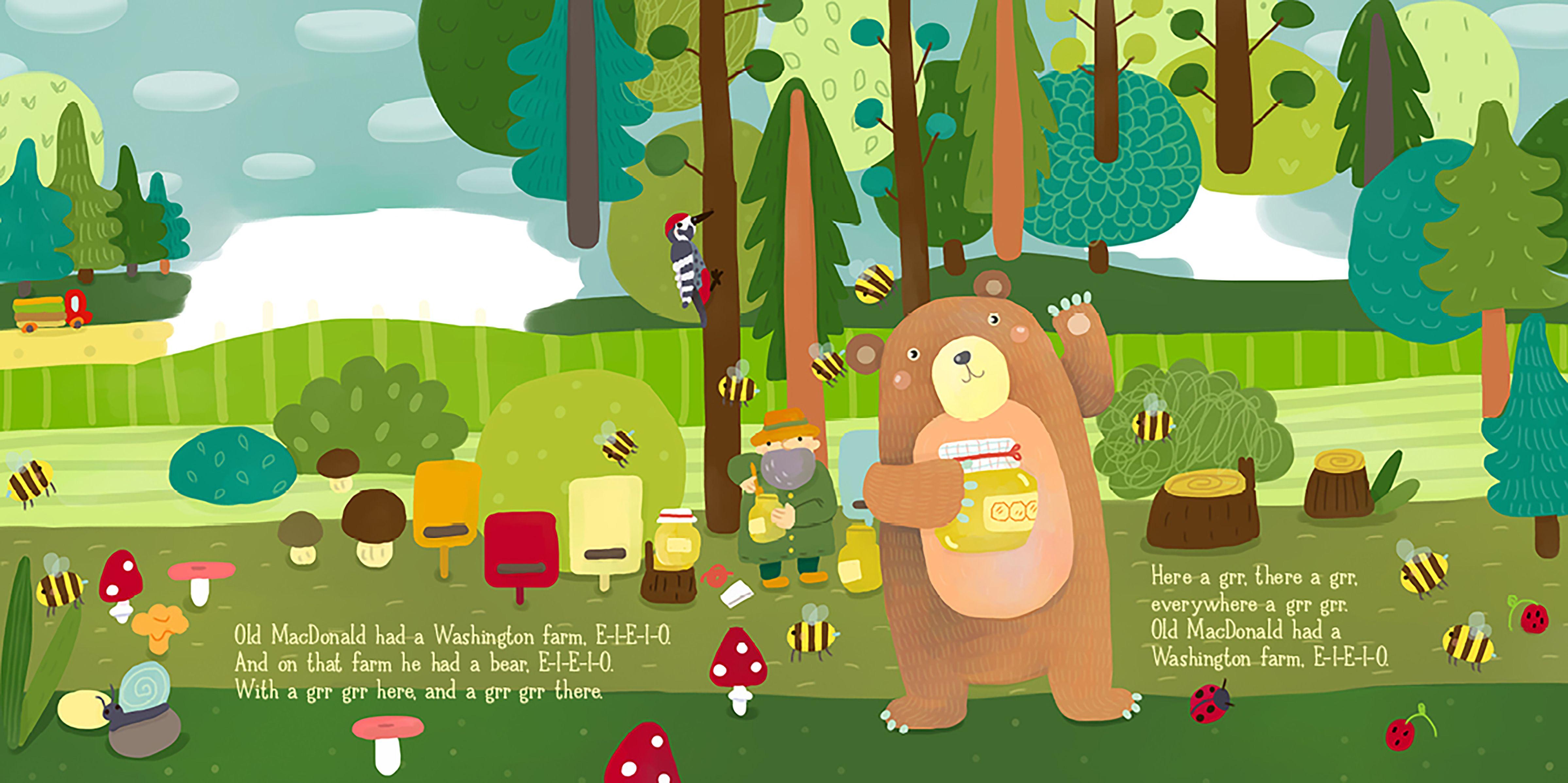 Beispielinhalt (Bild) Old MacDonald Had a Farm in Washington