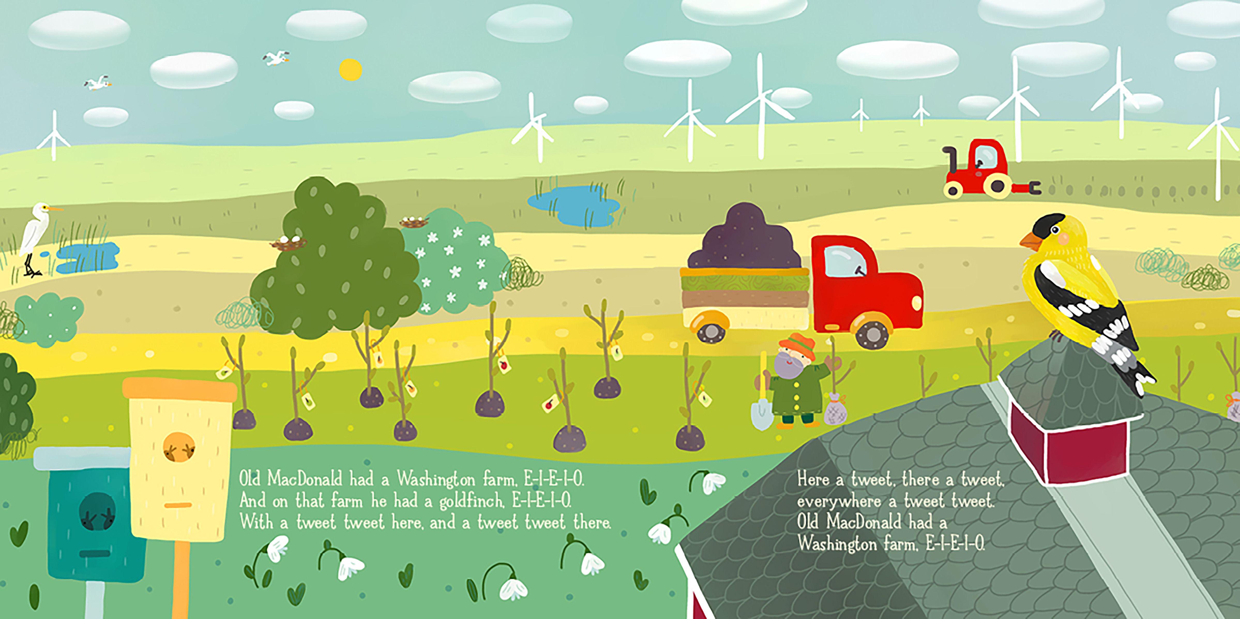 Beispielinhalt (Bild) Old MacDonald Had a Farm in Washington