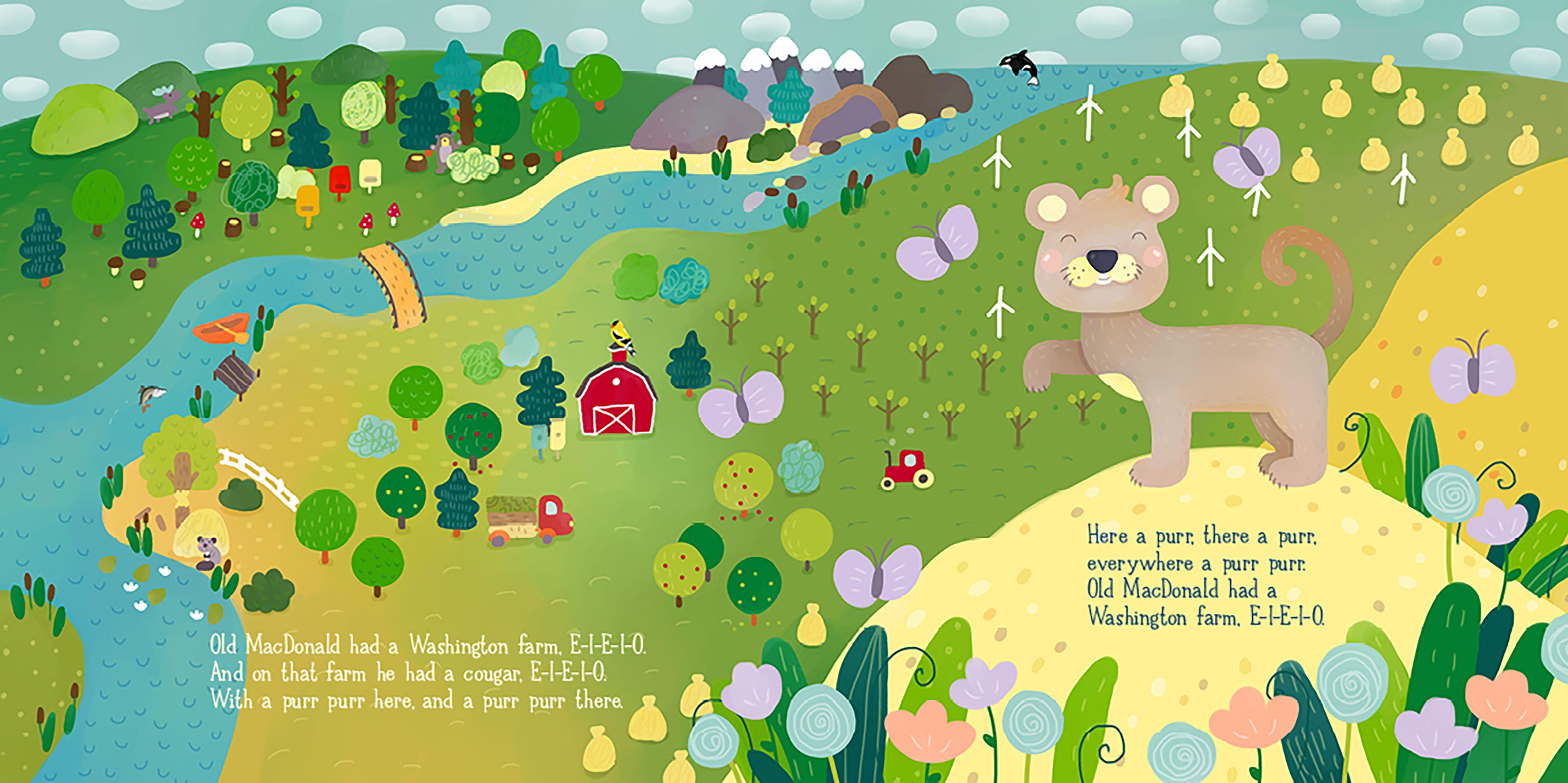 Beispielinhalt (Bild) Old MacDonald Had a Farm in Washington